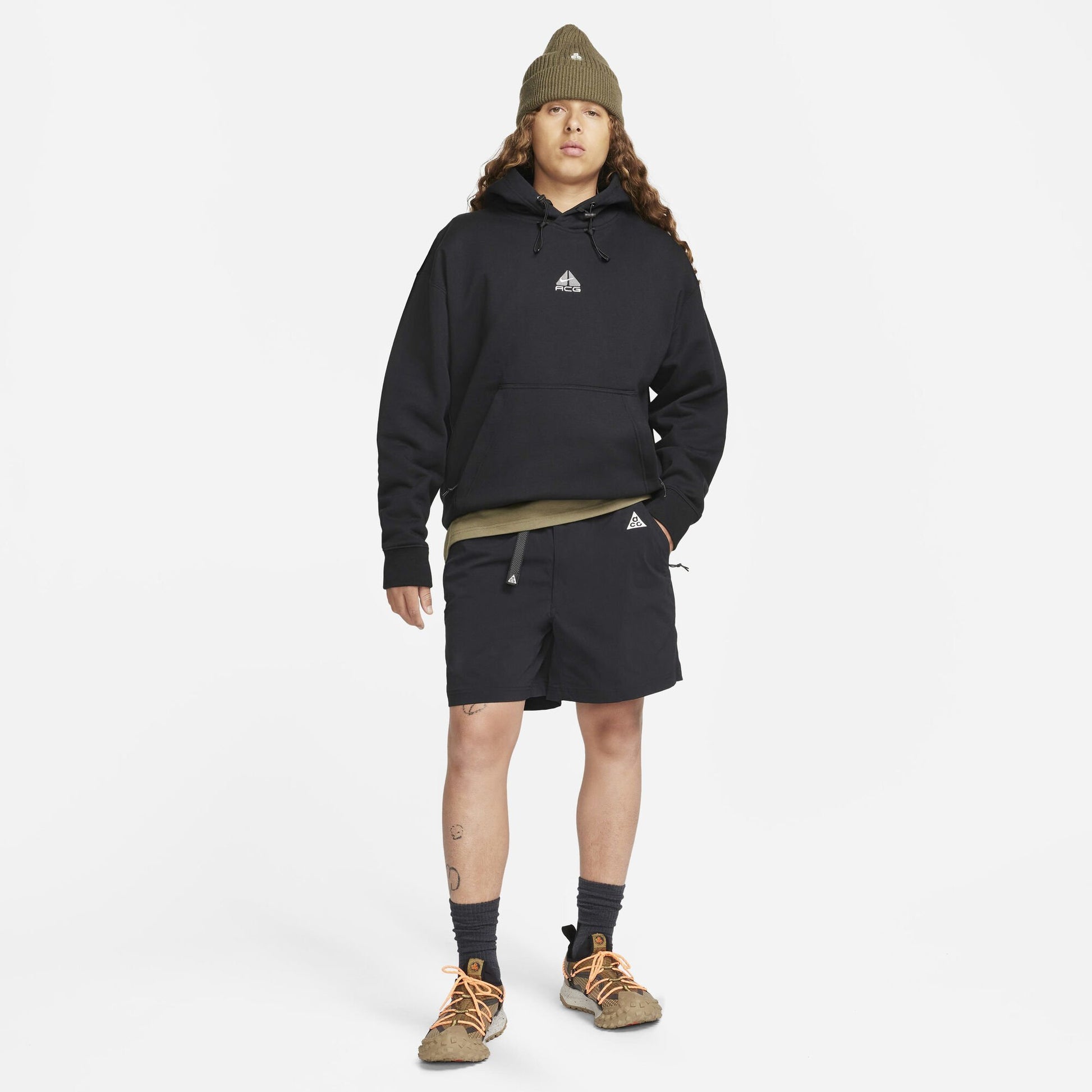 Мъжки Къс панталон NIKE M ACG HIKE SHORT, Балистик, черен цвят