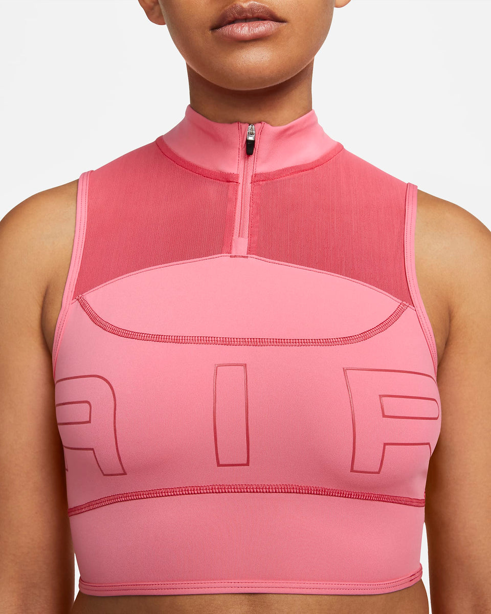 Nike Air Dri-FIT Women's 1/4-Zip Running Crop Top