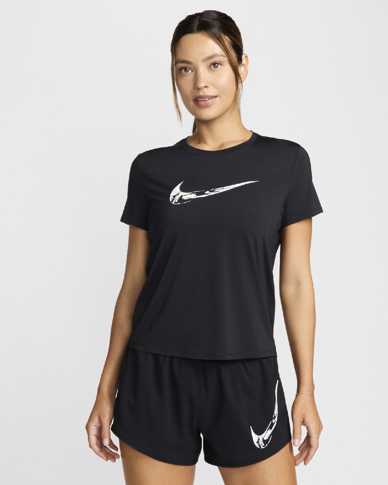 Image of Дамска Тениска NIKE W NK ONE SWOOSH HBR DF SS TOP - Ballistic-sport