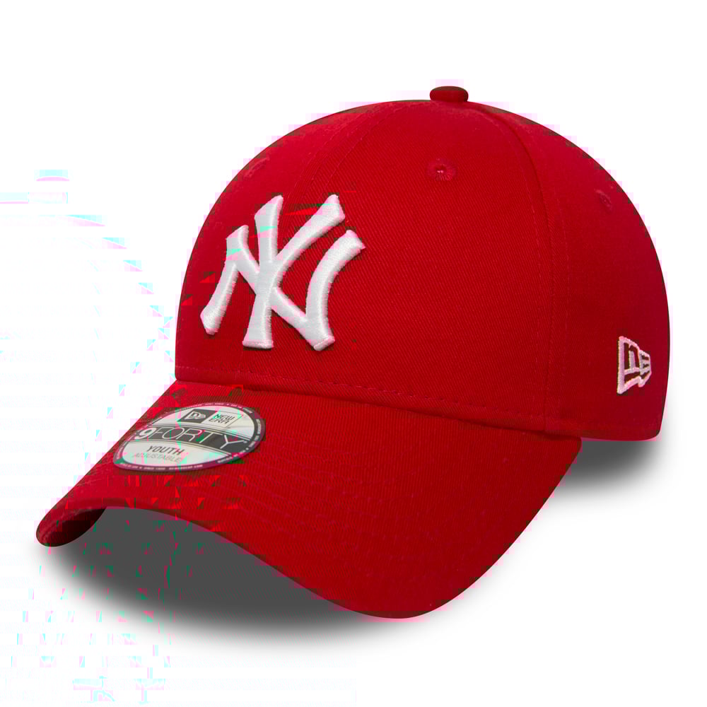 Юношеска Шапка NEW ERA KAPA K940 LEAGUE BASIC NY scarlet/white - Ballistic-sport