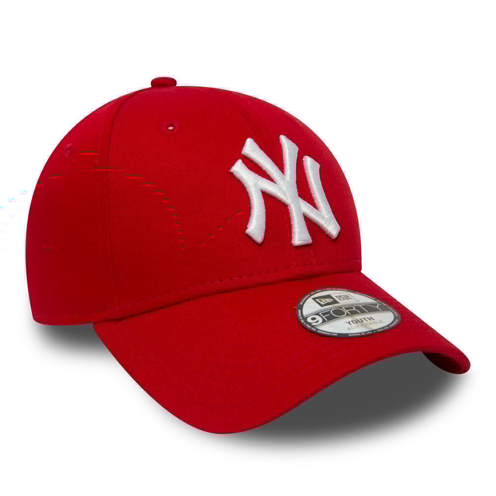 Юношеска Шапка NEW ERA KAPA K940 LEAGUE BASIC NY scarlet/white - Ballistic-sport