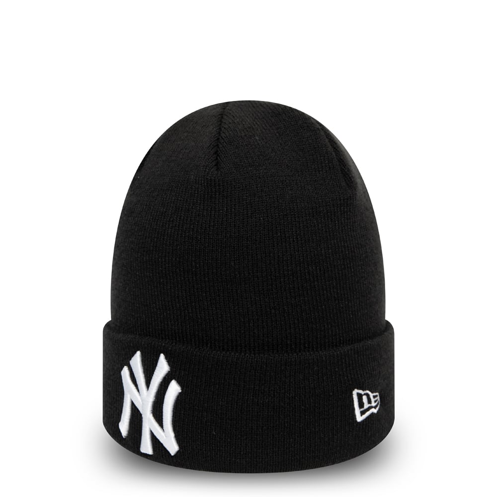 Image of Унисекс Шапка NEW ERA KAPA MLB ESSENTIAL CUFF KNIT NEYYAN BLKWHI - Ballistic-sport