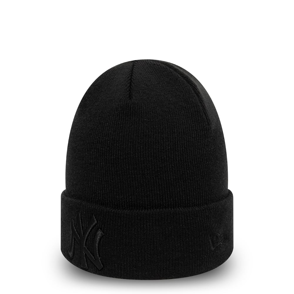 Image of Унисекс Шапка NEW ERA KAPA MLB ESSENTIAL CUFF KNIT NEYYAN BLKBLK - Ballistic-sport