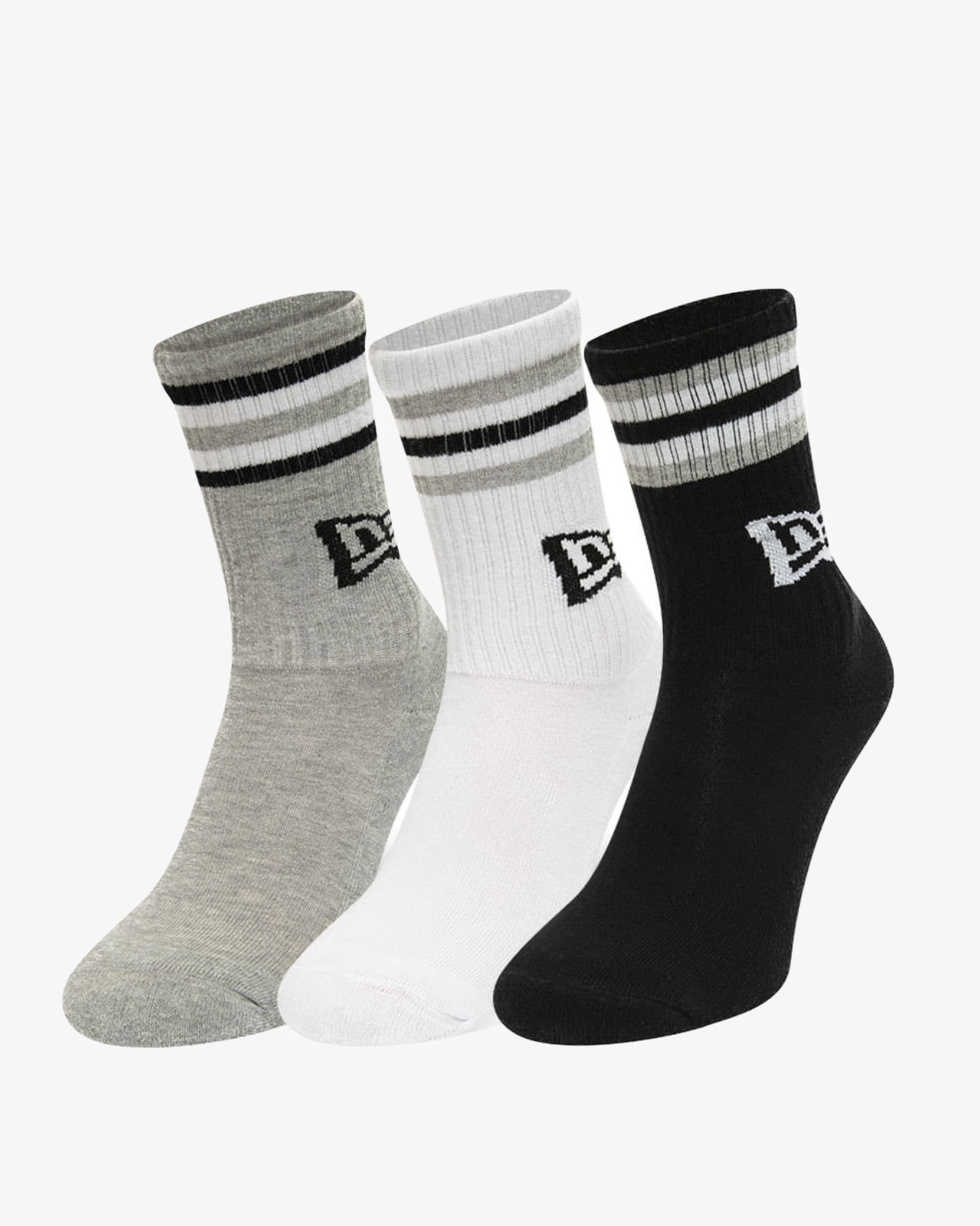 Унисекс чорапи NEW ERA NOGAVICE RETRO STRIPE CREW NE BLKWHIGRA ?T:39/42
