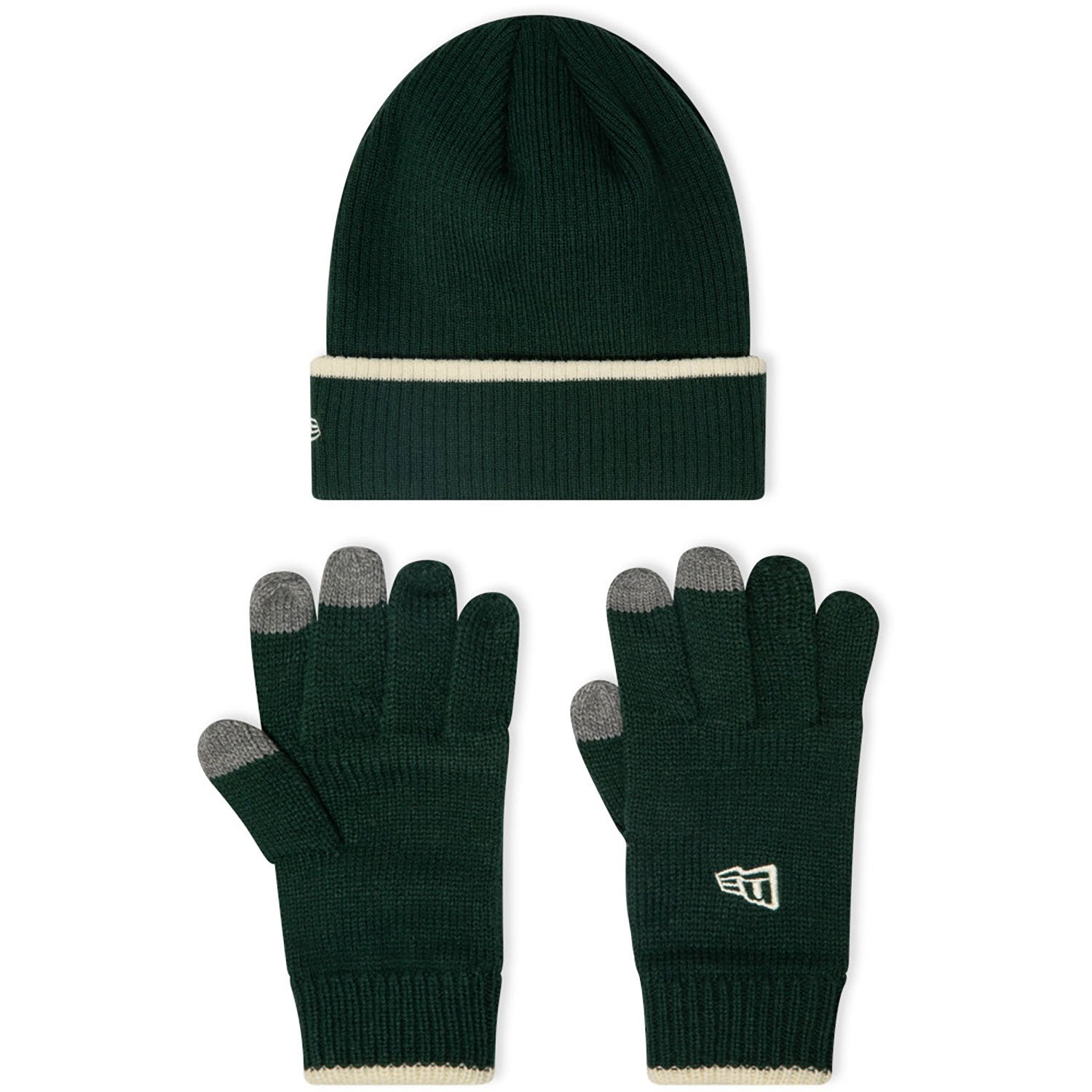 Image of Мъжки Комплект Шапка и Ръкавици NEW ERA SET SCRIPT BEANIE GLOVES NEWERA DKGOFW - Ballistic-sport