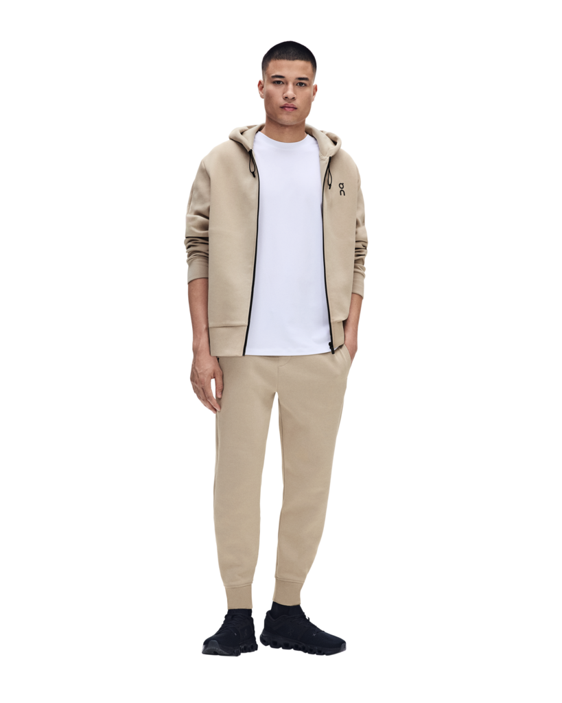Image of Мъжки Суитшърт On Focus Tech Zip Hoodie – Desert – изглед 3