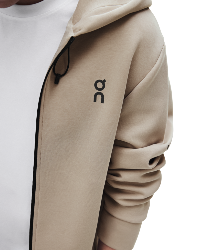 Image of Мъжки Суитшърт On Focus Tech Zip Hoodie – Desert – изглед 7