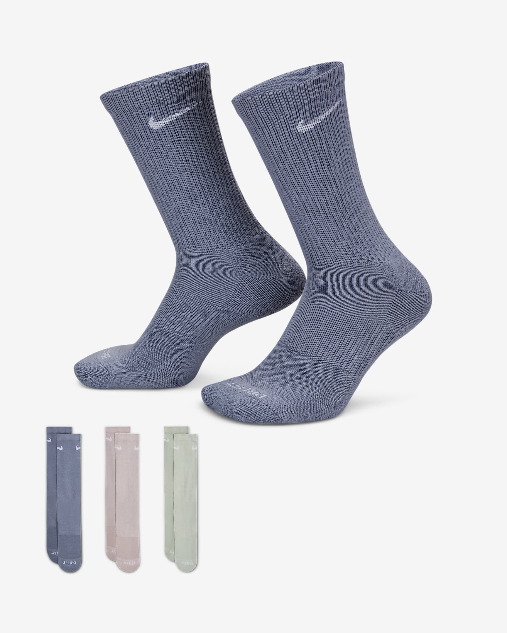 Унисекс Чорапи NIKE U NK EVERYDAY PLUS CUSH CREW 3PR - 132 - Ballistic-sport