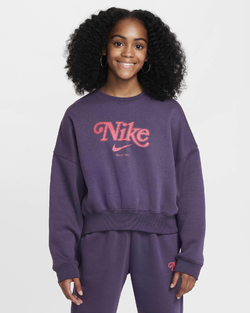 Image of Юношески Суитшърт NIKE G NSW TREND FLC CRP CREW - Ballistic-sport