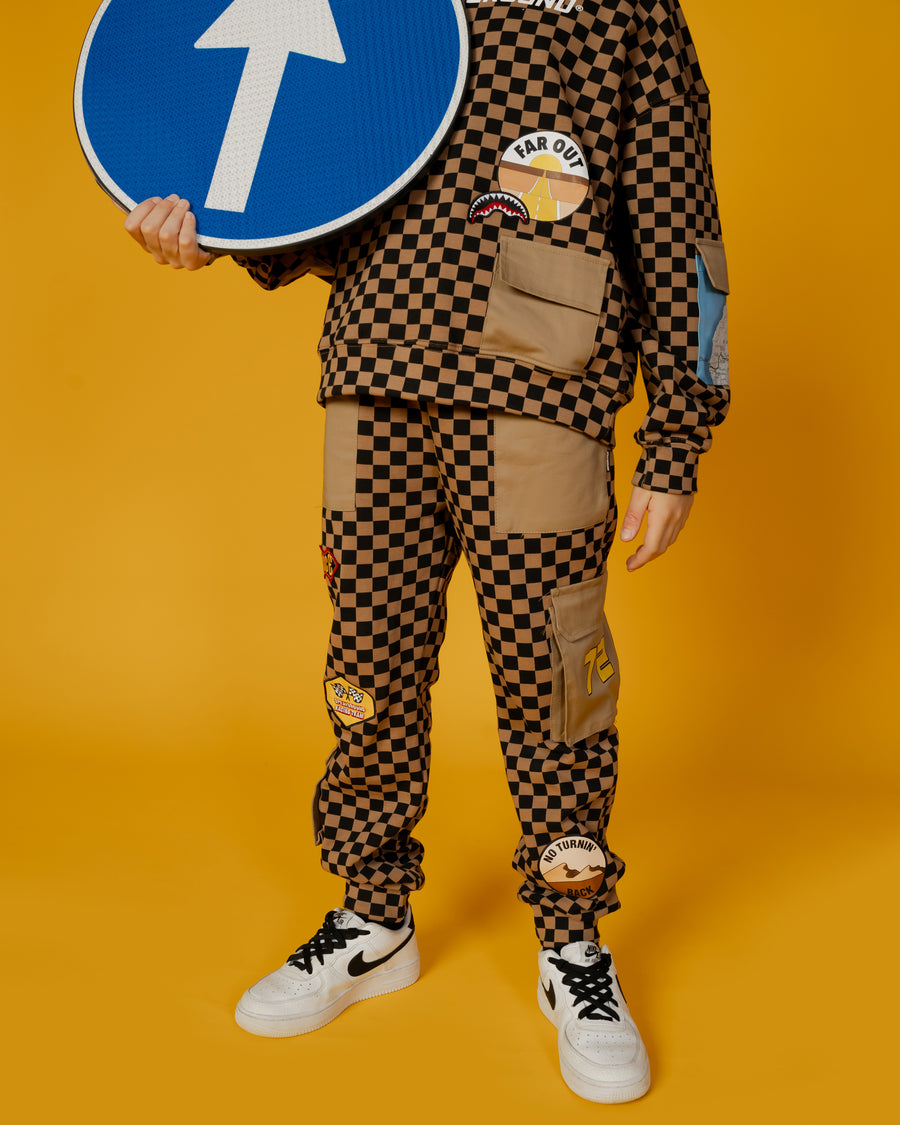 Image of Детски Панталон SPRAYGROUND SPRAYGROUND DAKAR CHECK PANTS - Ballistic-sport