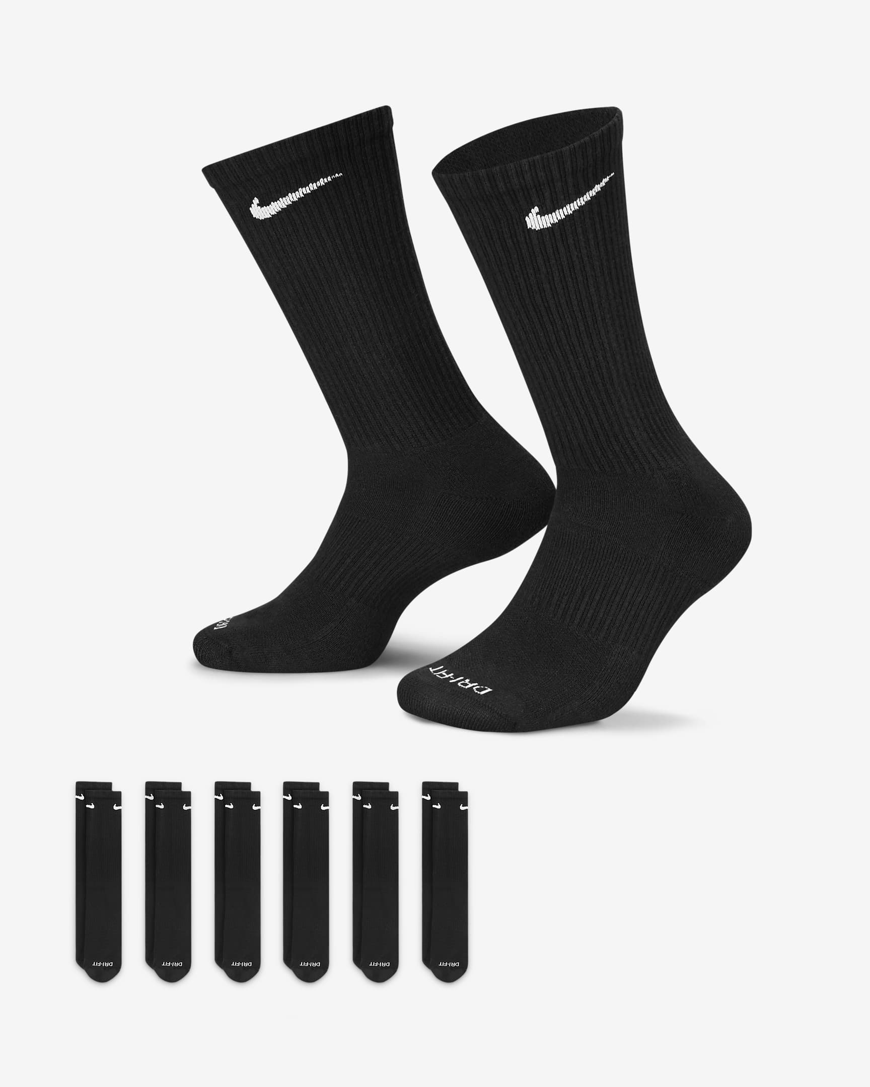 Image of Мъжки Чорапи NIKE U NK EVERYDAY PLUS CUSH CREW 6PR - 132 - Ballistic-sport