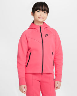 Image of Youth Sweatshirt NIKE G NSW TCH FLC HD FZ LS