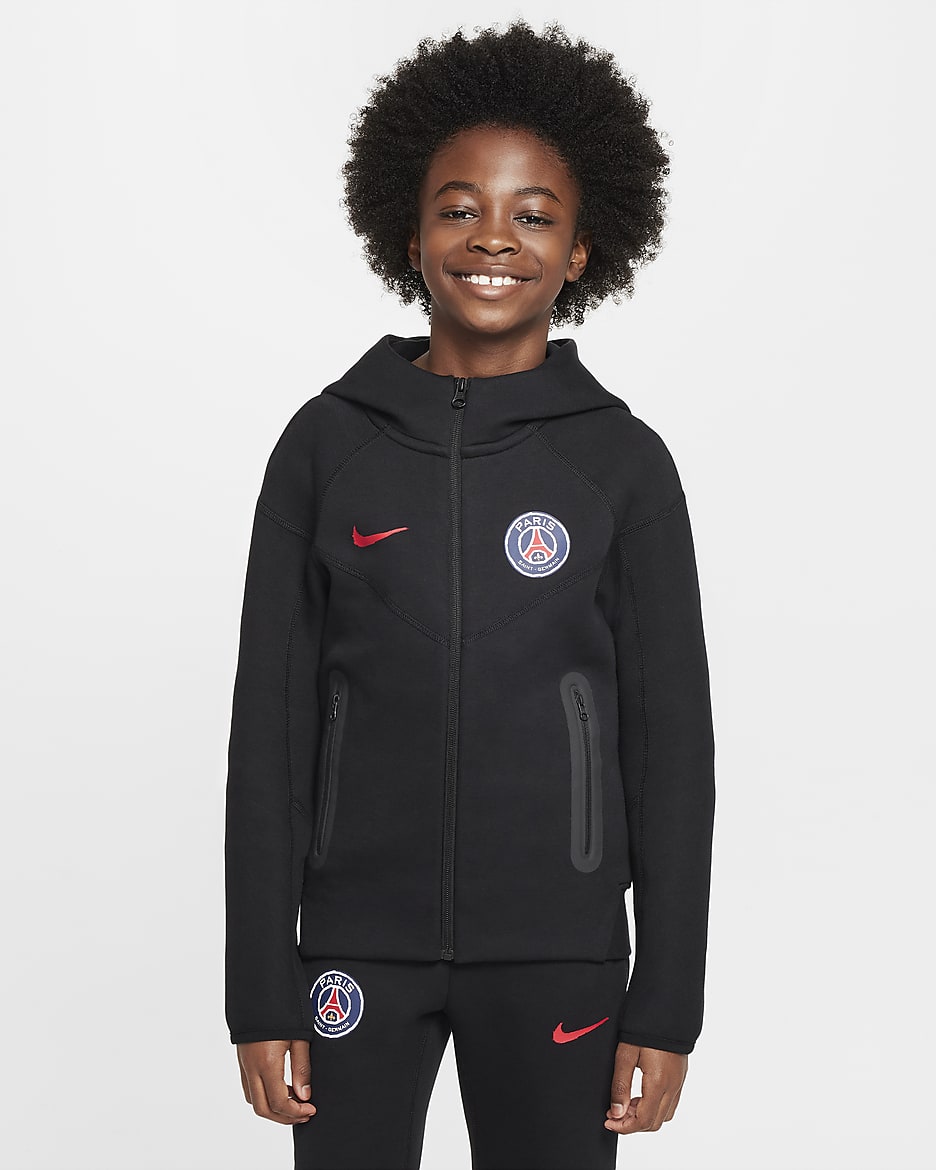 Юношески Суитшърт NIKE PSG B NSW TECH FLC FZ GX - Ballistic-sport