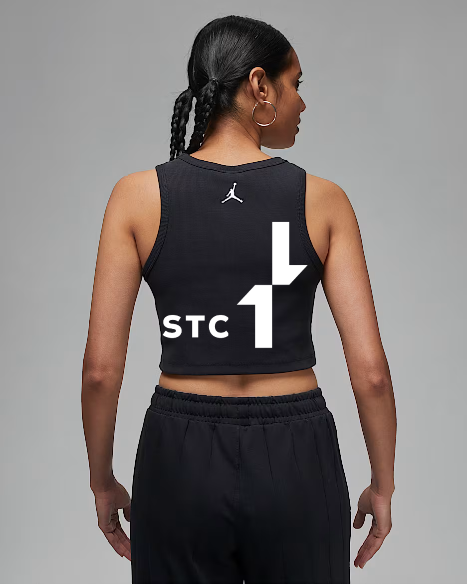 Дамски потник NIKE W J TANK CORE, Балистик, черен цвят