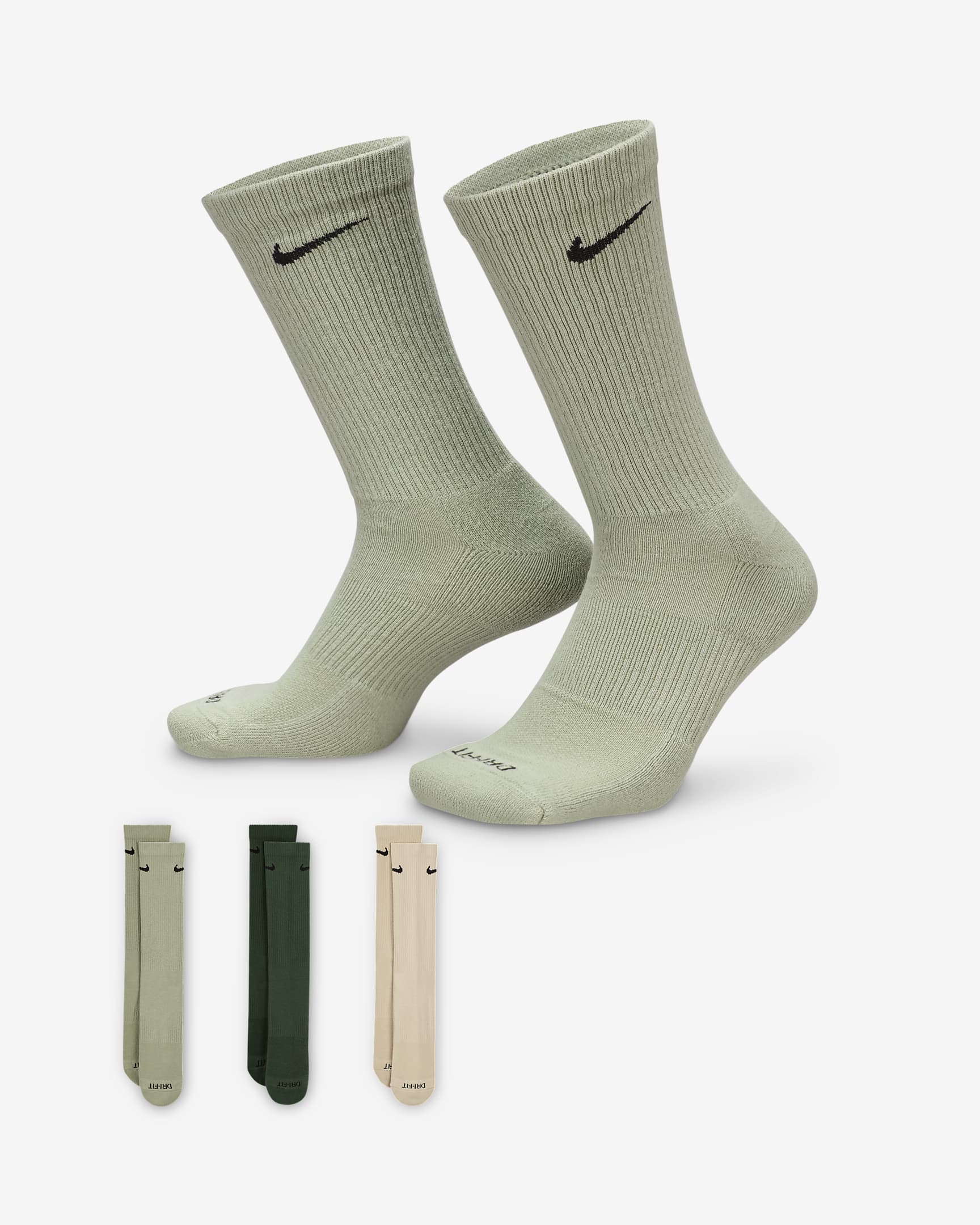 Image of Унисекс Чорапи NIKE U NK EVERYDAY PLUS CUSH CREW 3PR - 132 - Ballistic-sport