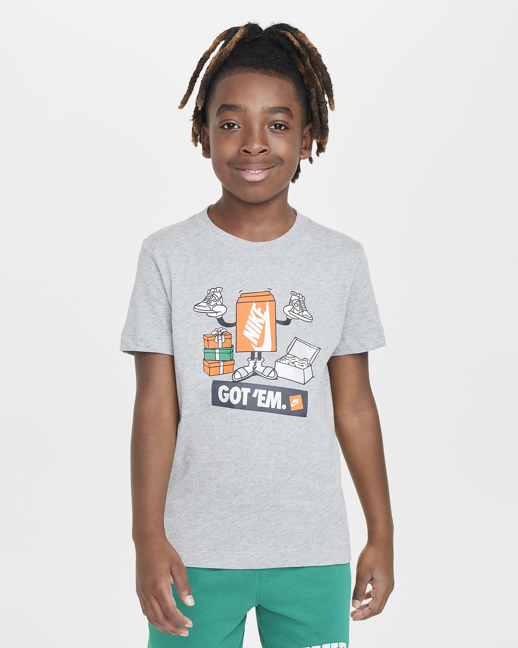 Image of Юнoшеска Тениска NIKE K NSW TEE BOXY GOT EM - Ballistic-sport