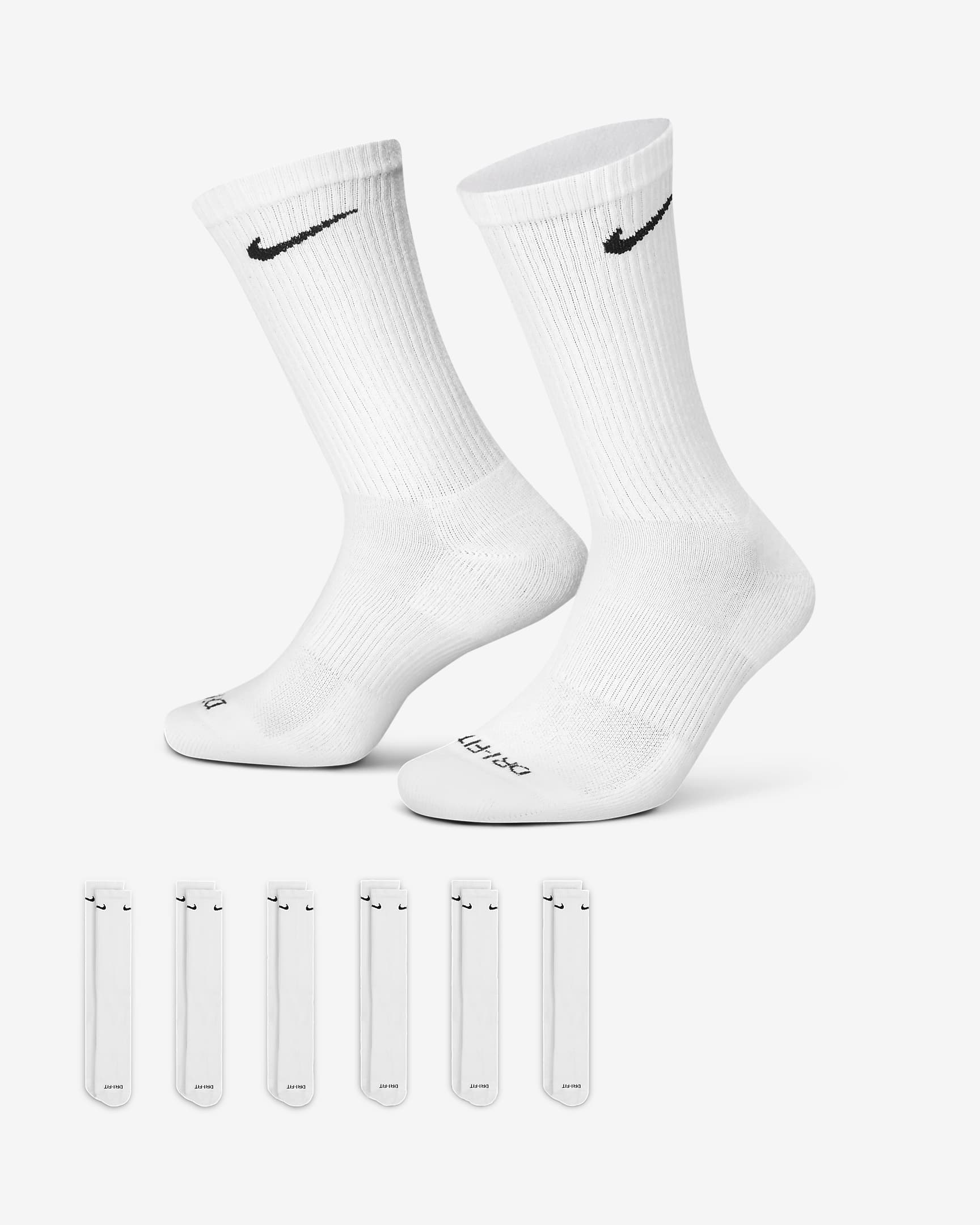 Мъжки Чорапи NIKE U NK EVERYDAY PLUS CUSH CREW 6PR - 132 - Ballistic-sport