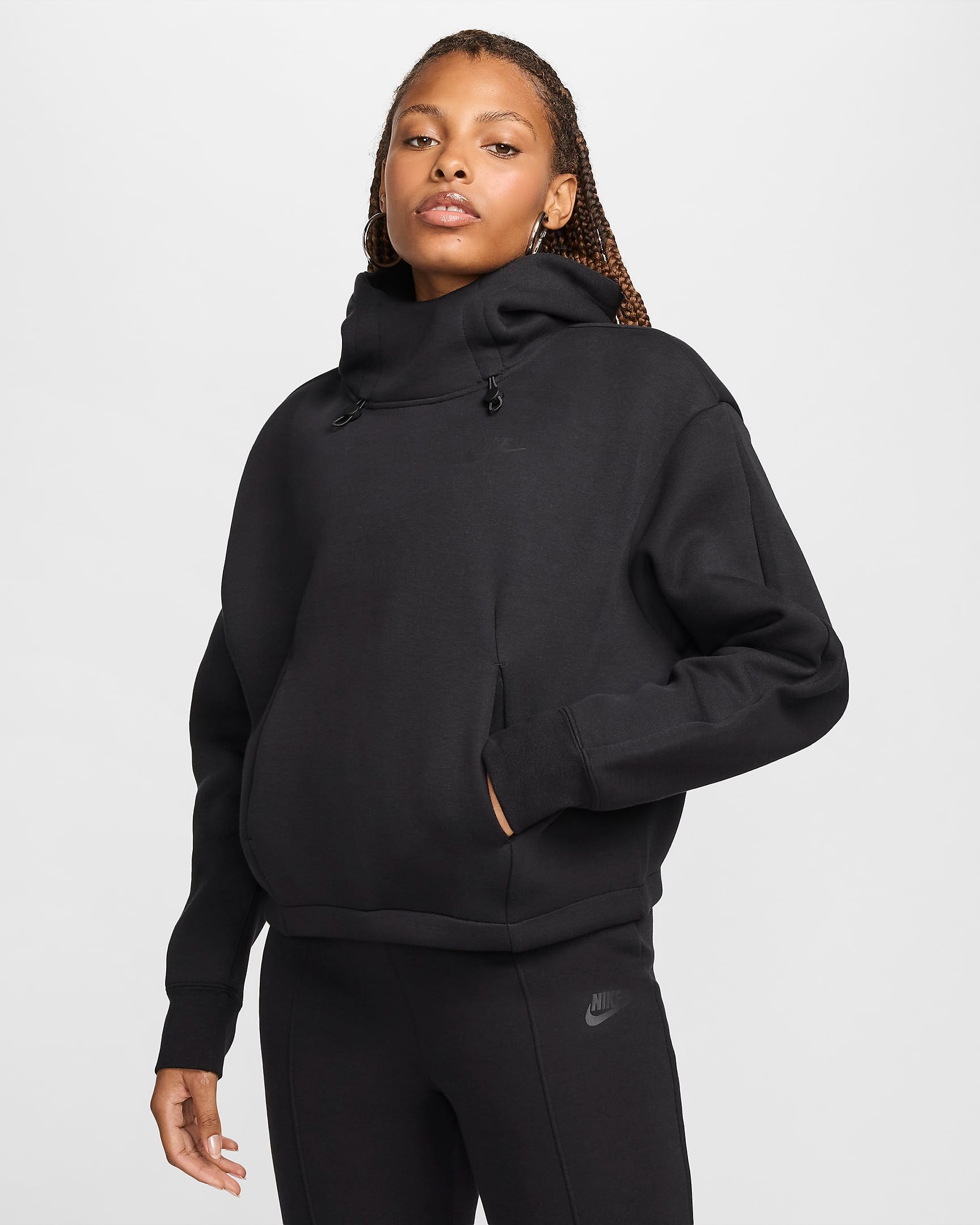 Дамски Суитшърт NIKE W NSW TCH FLC OS HDY - Ballistic-sport