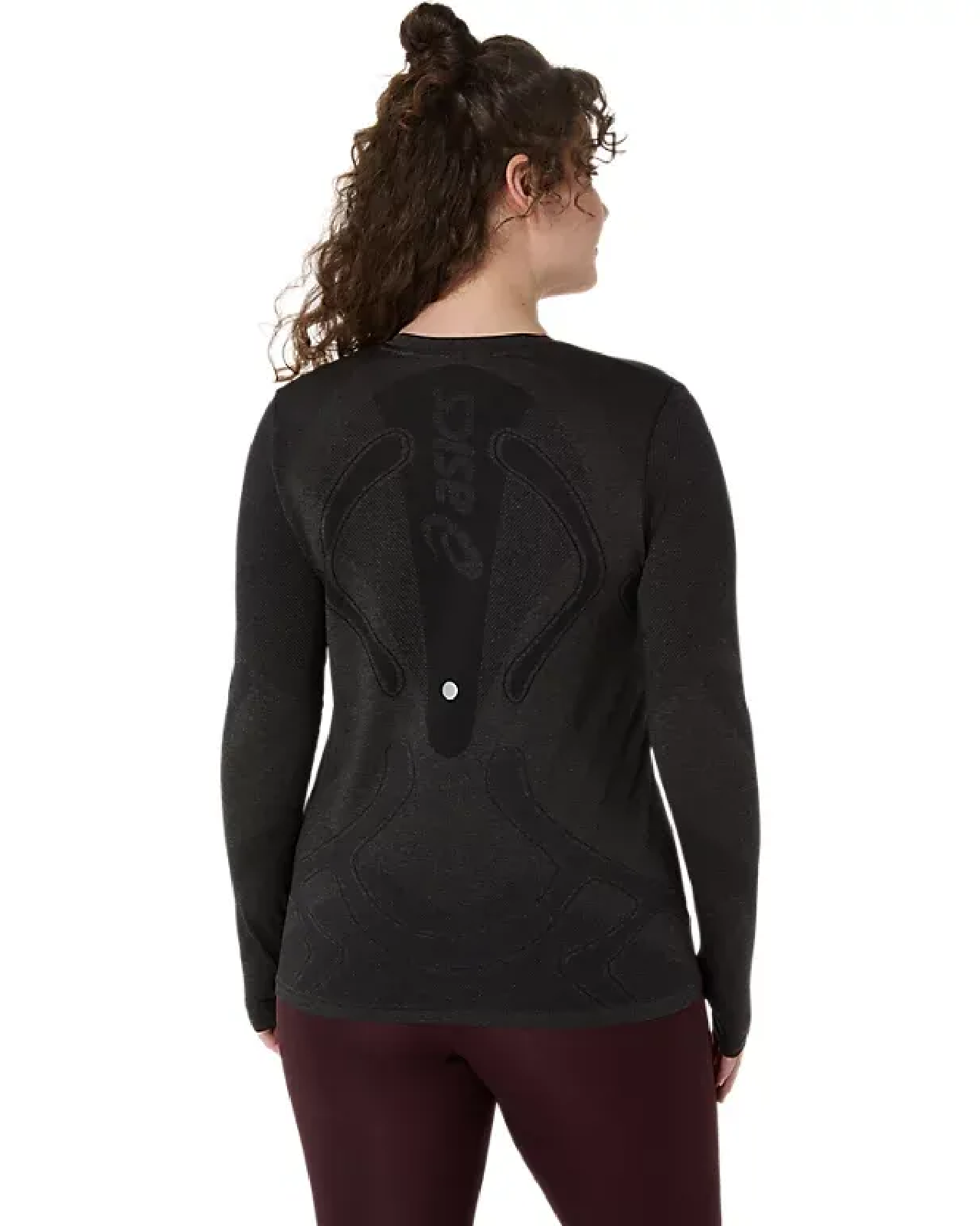 Image of Дамска Блуза ASICS ROAD SEAMLESS LS TOP BLACK/GREY
