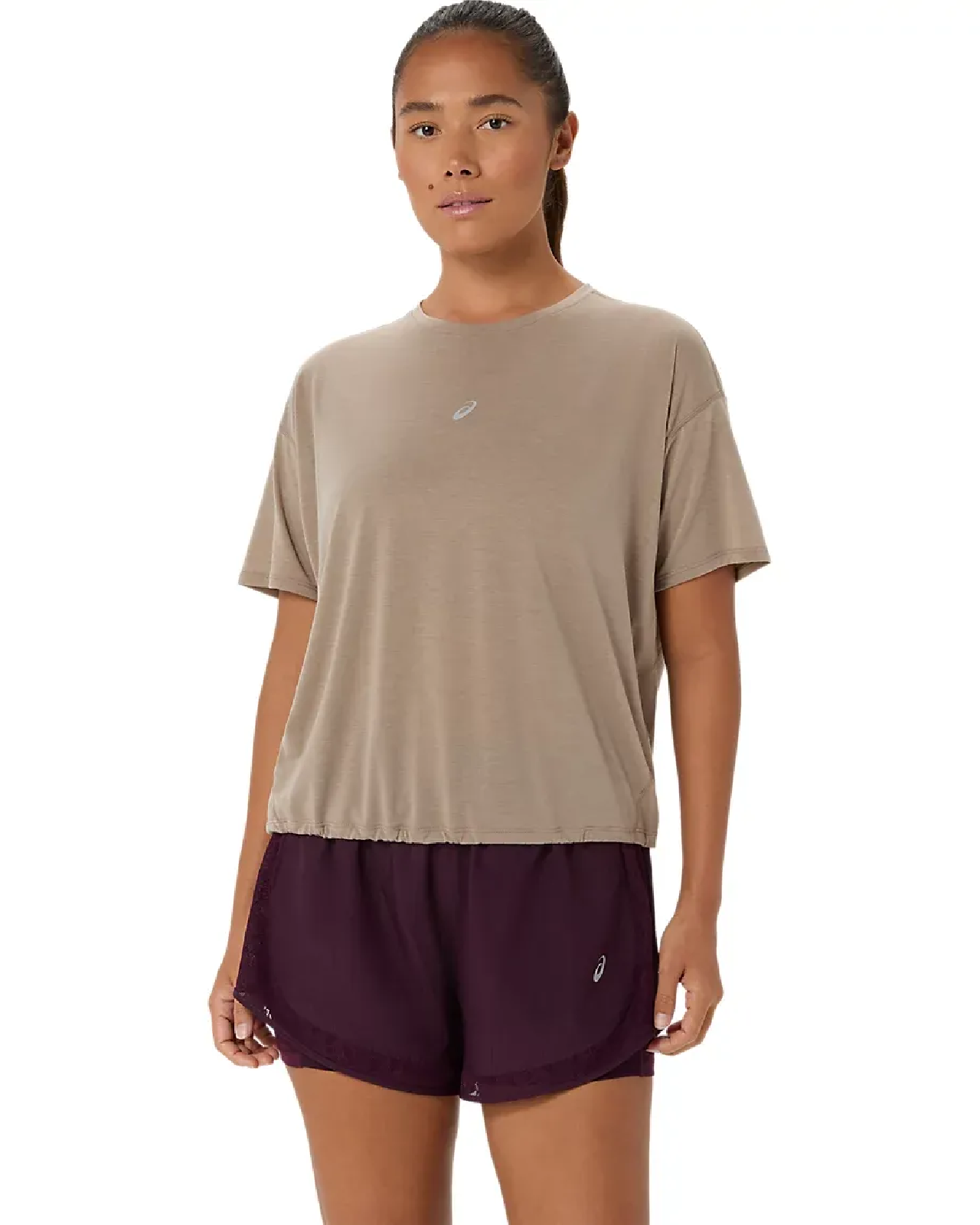 Image of Дамска Тениска ASICS NAGINO RUN SS TOP GREIGE