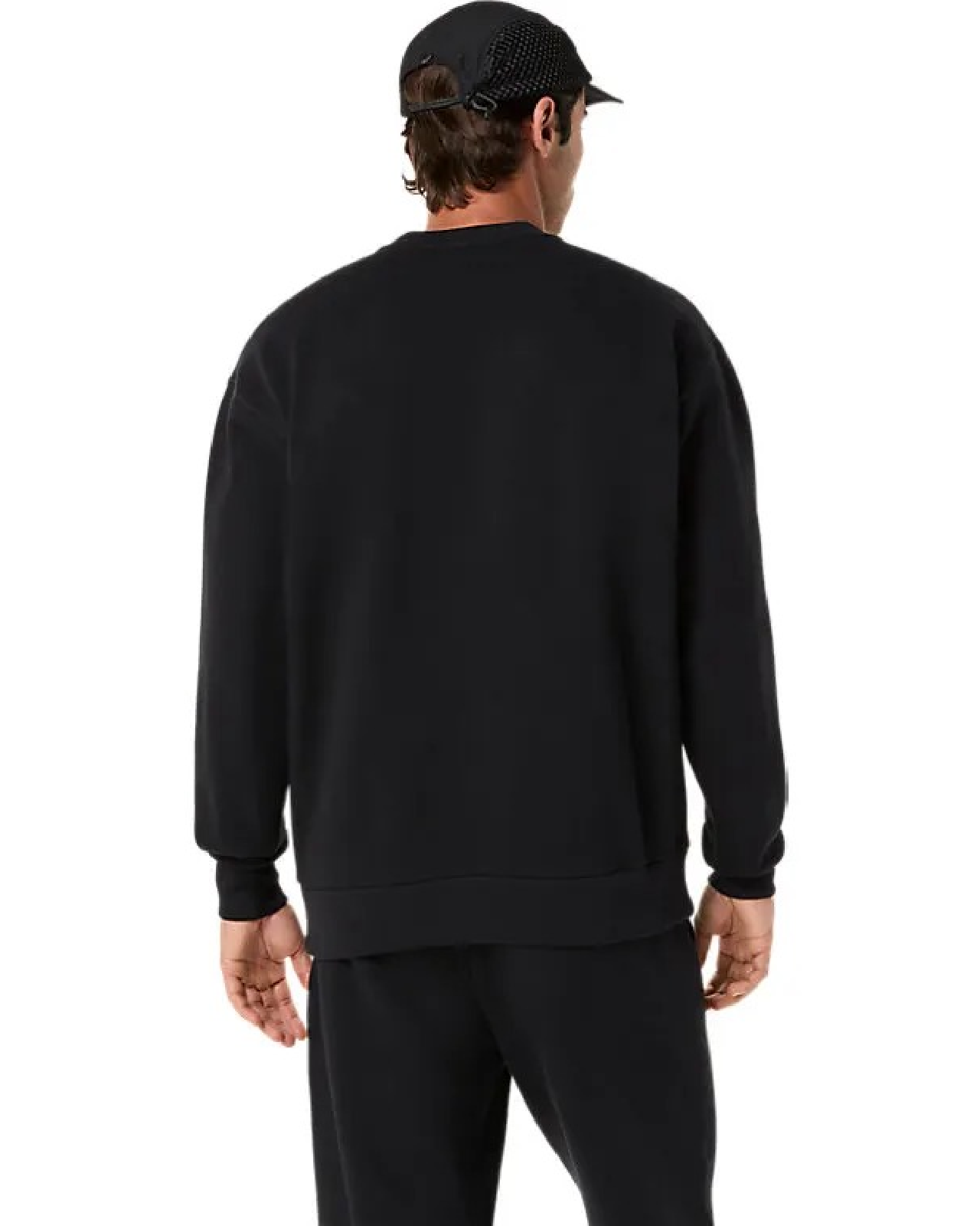 Image of Мъжки суитшърт ASICS FLEECE RELAXED CREW-NECK TOP BLACK