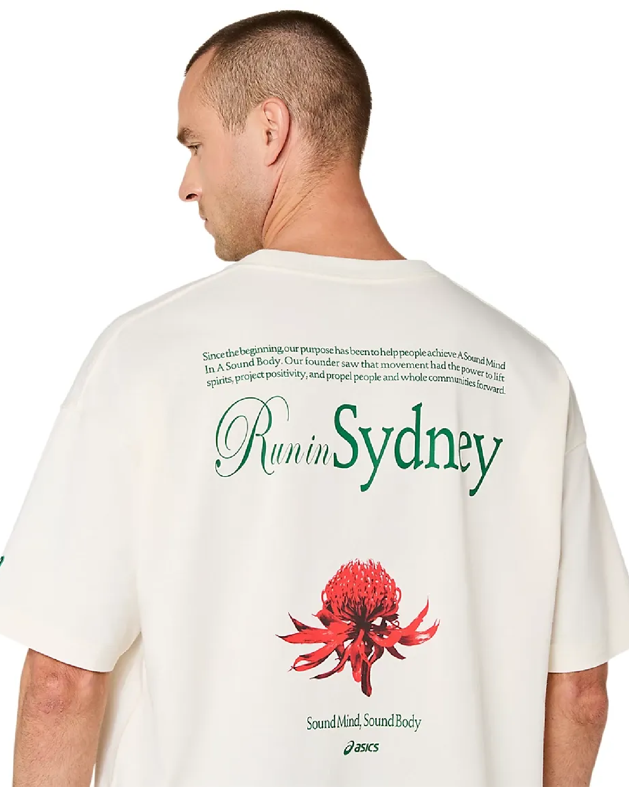Image of Унисекс Тениска ASICS HERITAGE HEAVY COTTON RUN CITY TEE SYDNEY