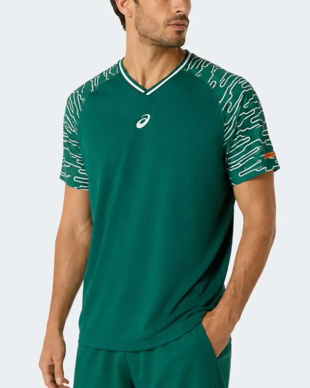 Image of Мъжка Тениска ASICS PADEL COURT SS TOP GREEN