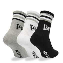 Image of Унисекс чорапи NEW ERA NOGAVICE RETRO STRIPE CREW NE BLKWHIGRA ?T:39/42