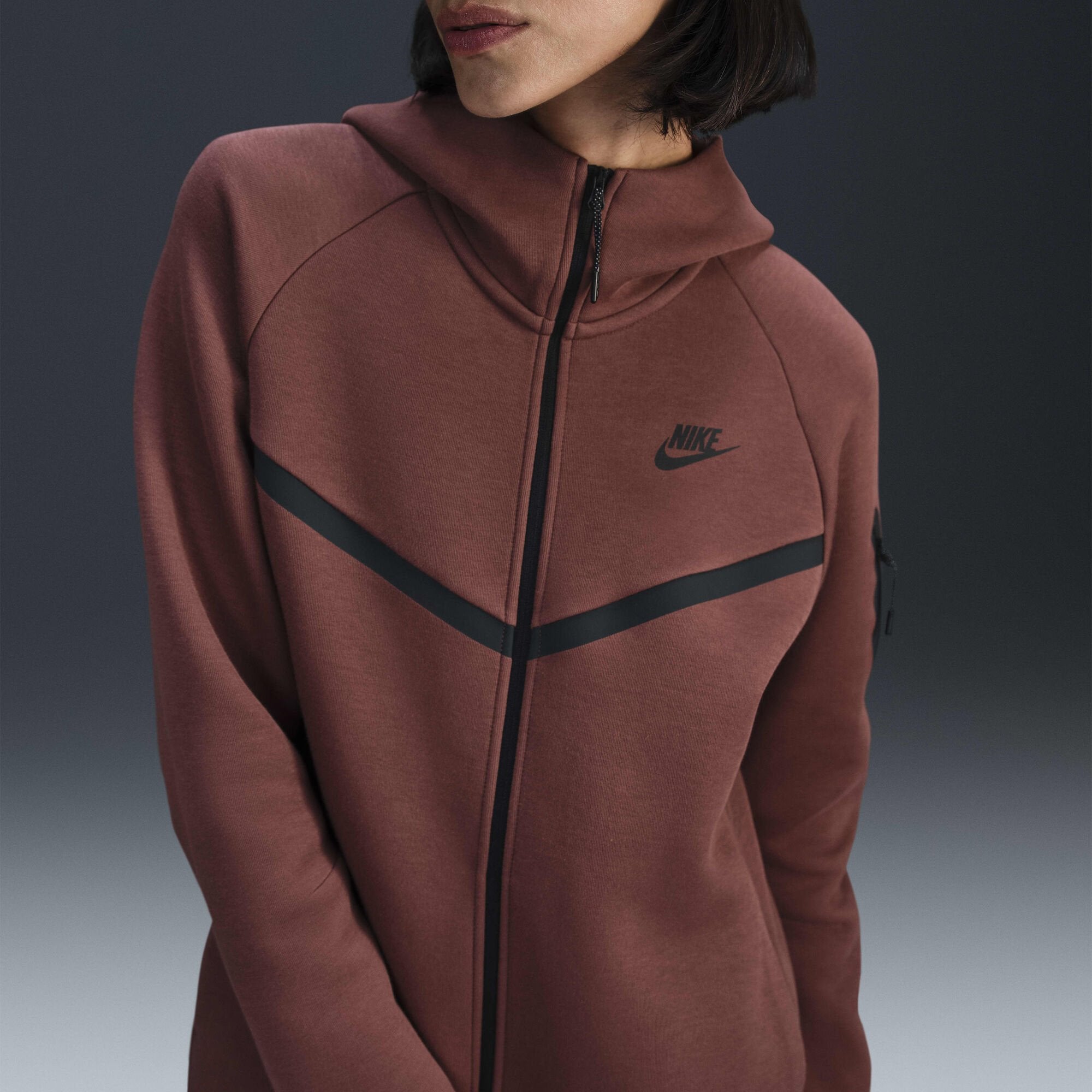 Дамски Суитшърт NIKE W NSW TCH FLC WR FZ HDY 2 - Ballistic-sport
