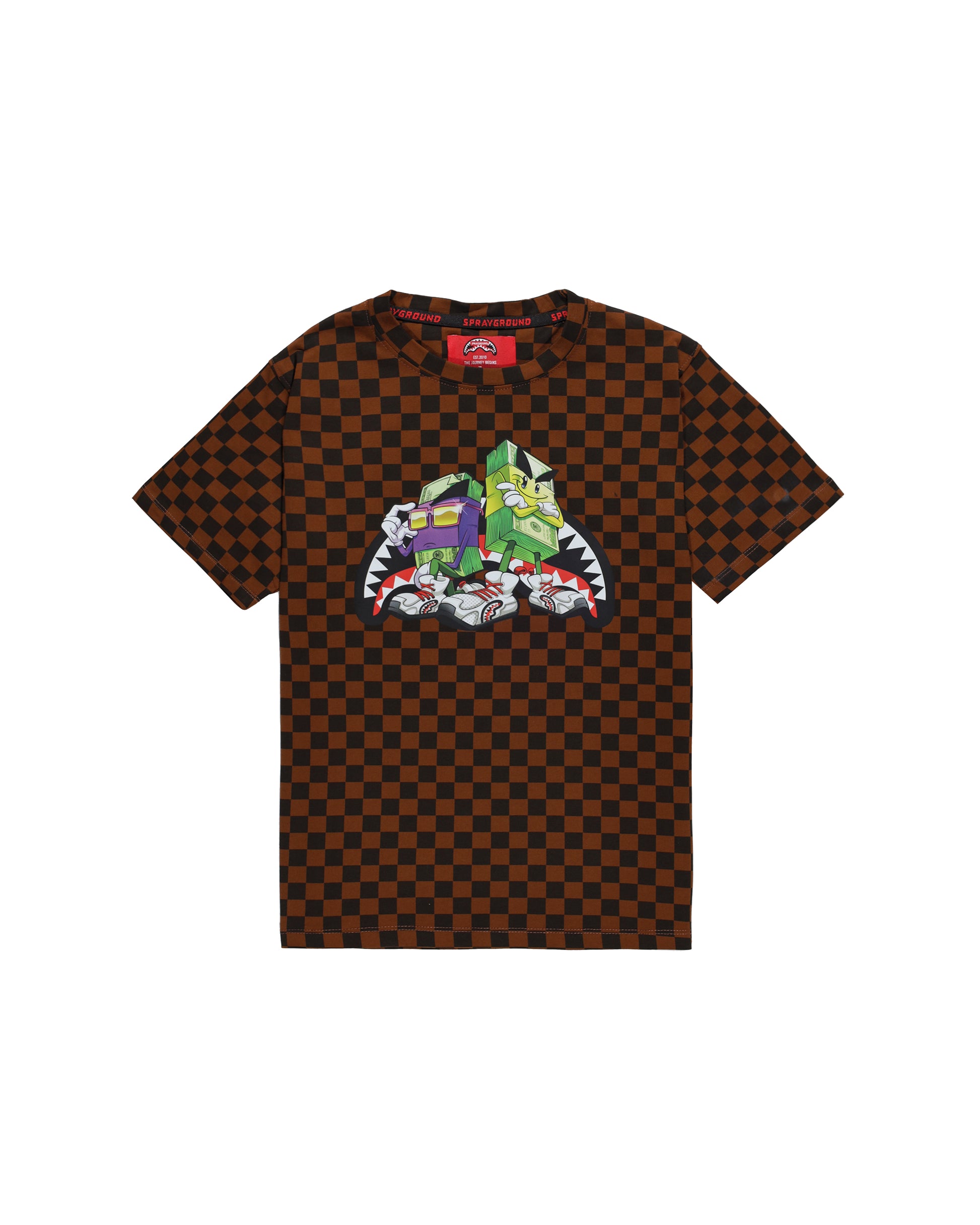 Детска Тениска SPRAYGROUND CHECKERED MONEY BOYS REGULAR T-SHIRT