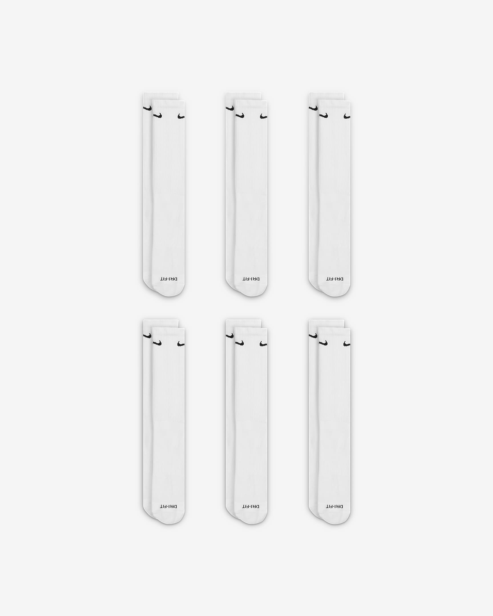 Image of Мъжки Чорапи NIKE U NK EVERYDAY PLUS CUSH CREW 6PR - 132 - Ballistic-sport