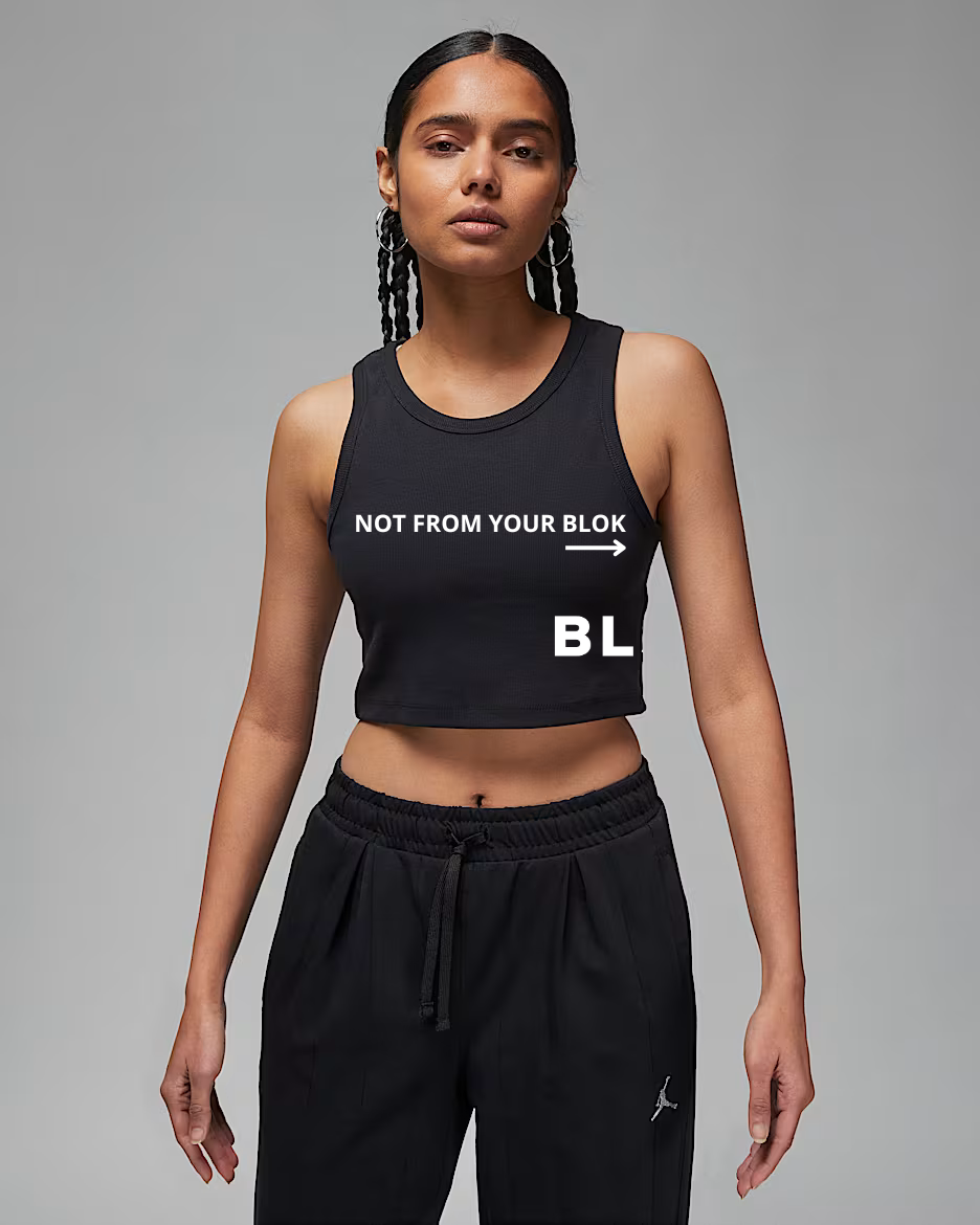 Дамски потник NIKE W J TANK CORE, Балистик, черен цвят