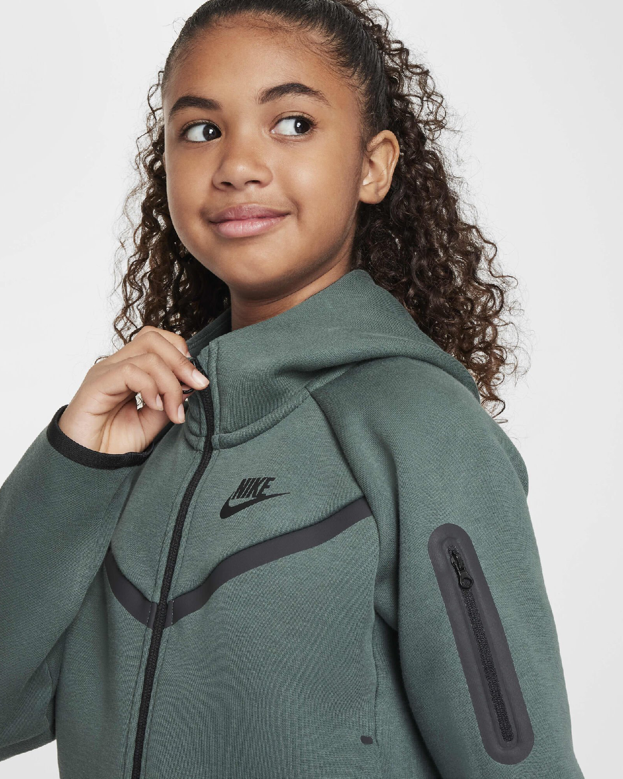 Image of Юношески Суитшърт NIKE G NSW TCH FLC HD FZ LS - PD - Ballistic-sport