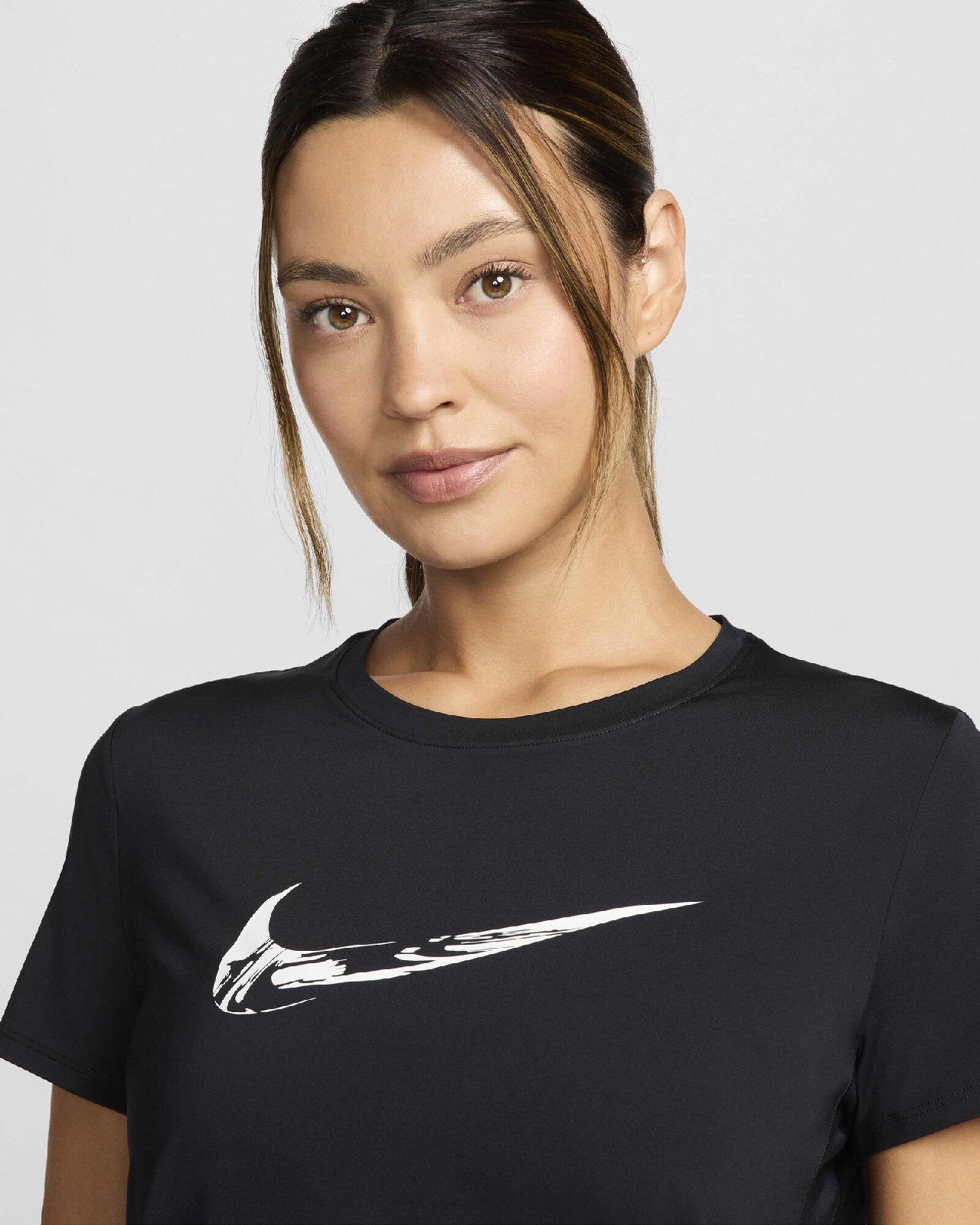 Image of Дамска Тениска NIKE W NK ONE SWOOSH HBR DF SS TOP - Ballistic-sport