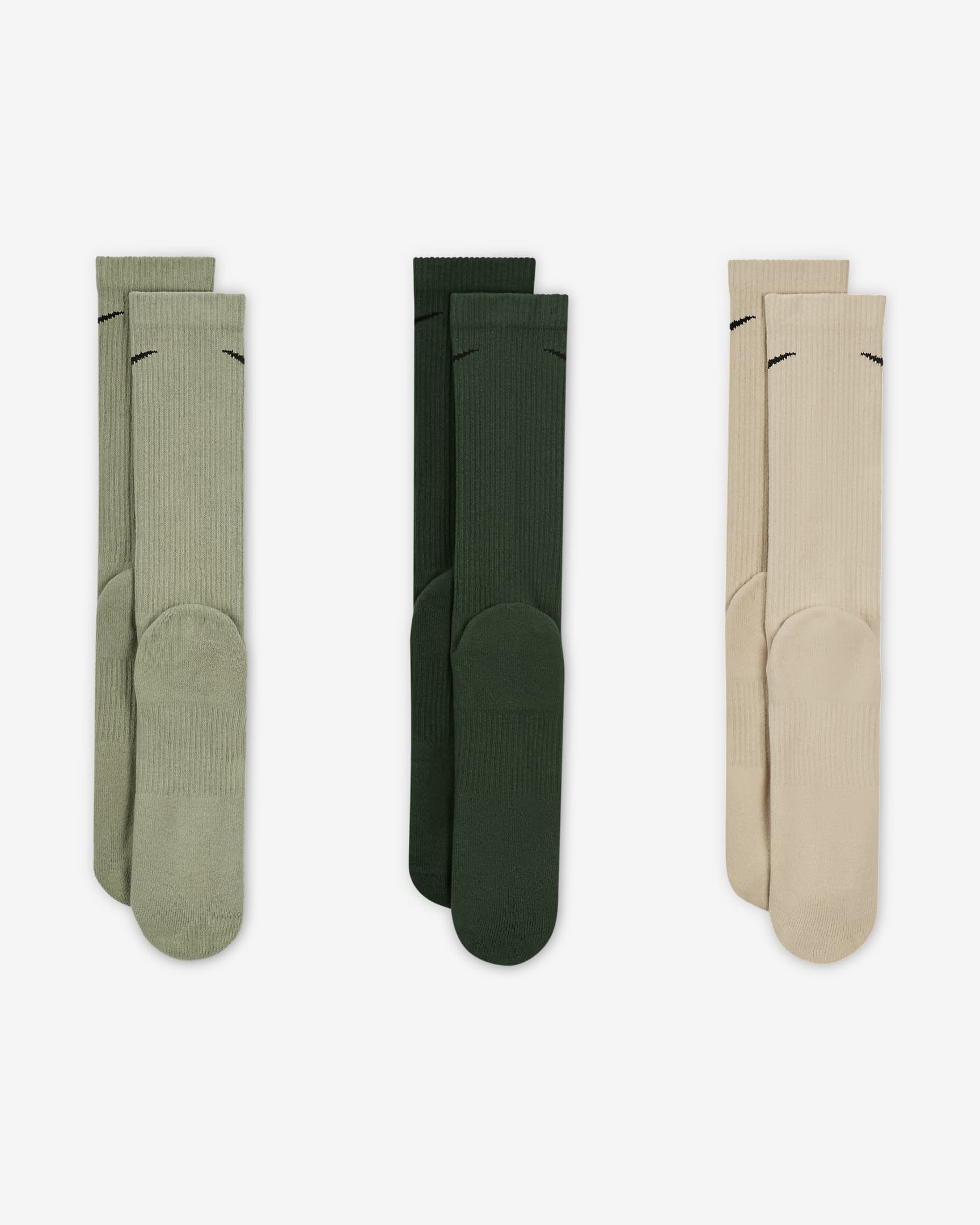 Image of Унисекс Чорапи NIKE U NK EVERYDAY PLUS CUSH CREW 3PR - 132 - Ballistic-sport