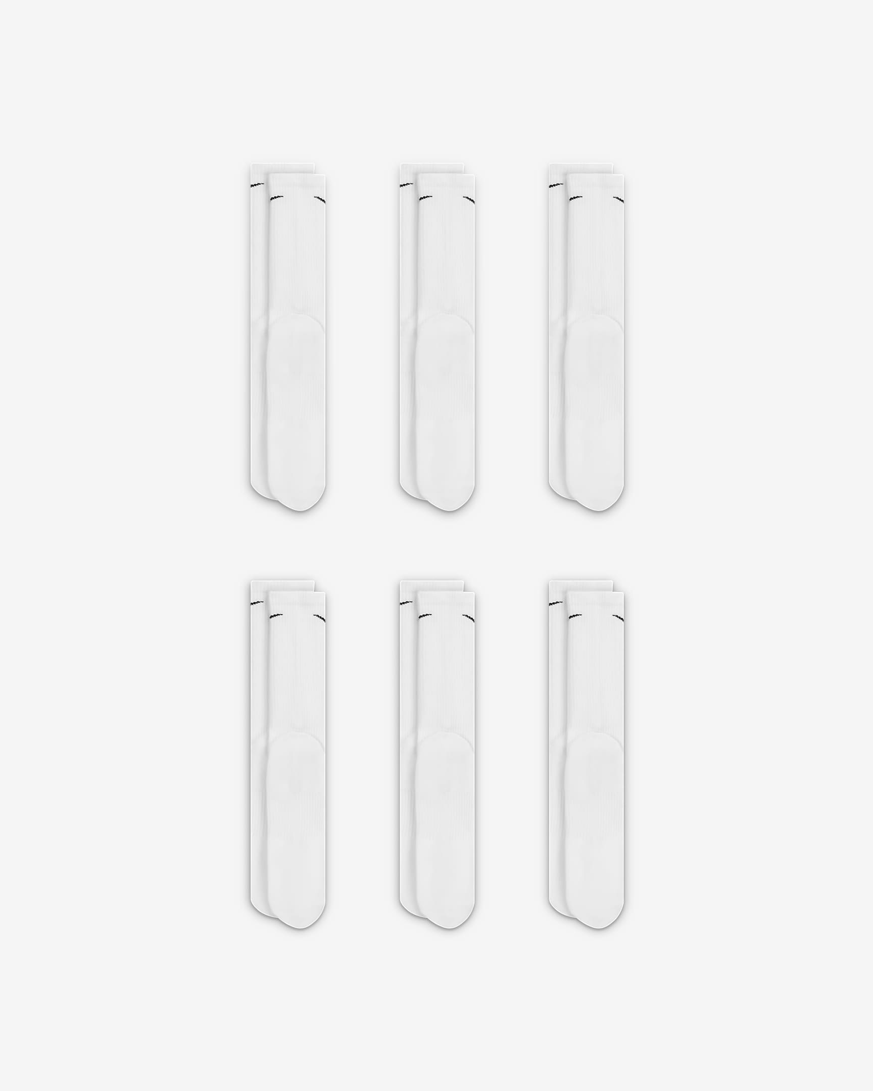 Image of Мъжки Чорапи NIKE U NK EVERYDAY PLUS CUSH CREW 6PR - 132 - Ballistic-sport