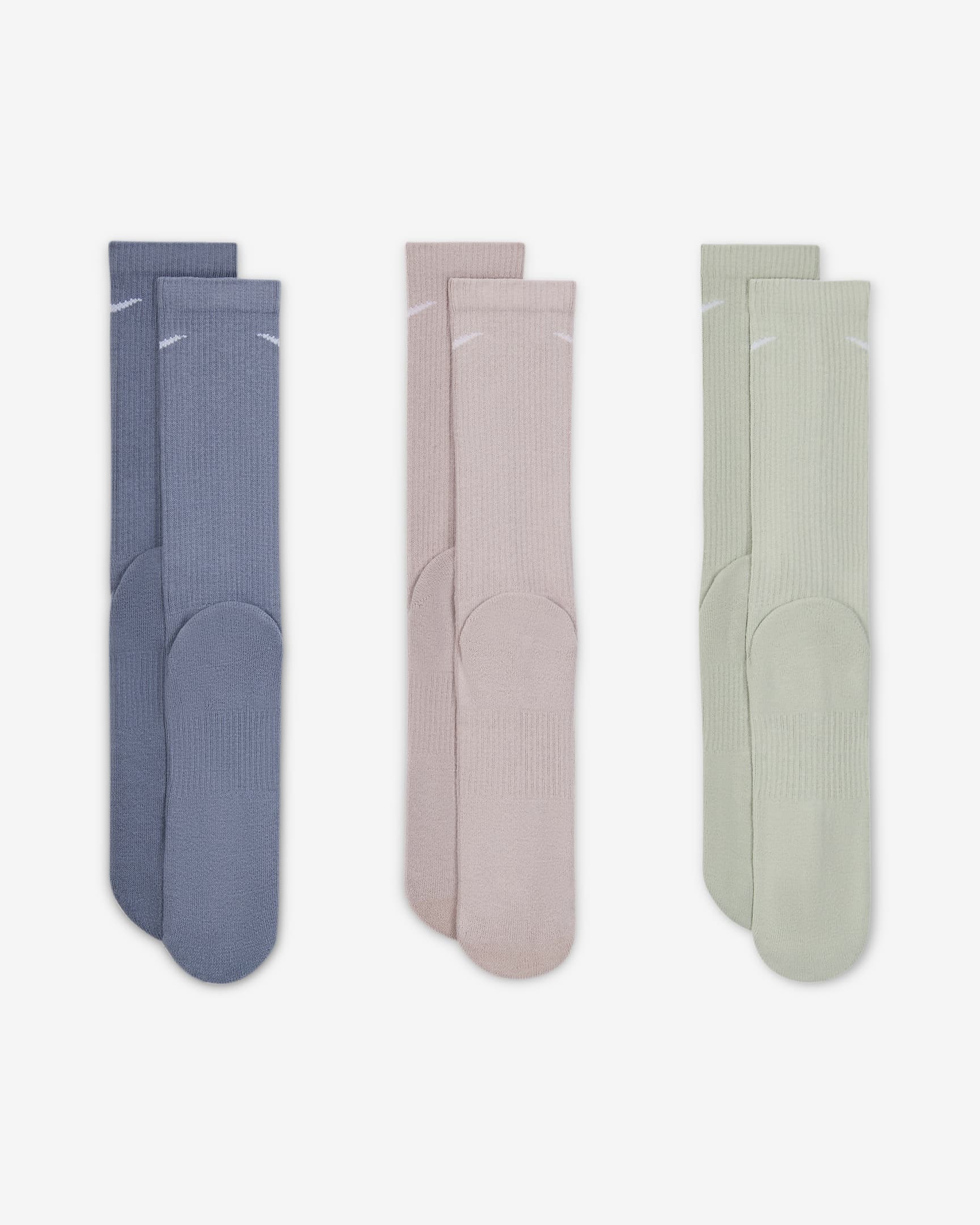 Image of Унисекс Чорапи NIKE U NK EVERYDAY PLUS CUSH CREW 3PR - 132 - Ballistic-sport