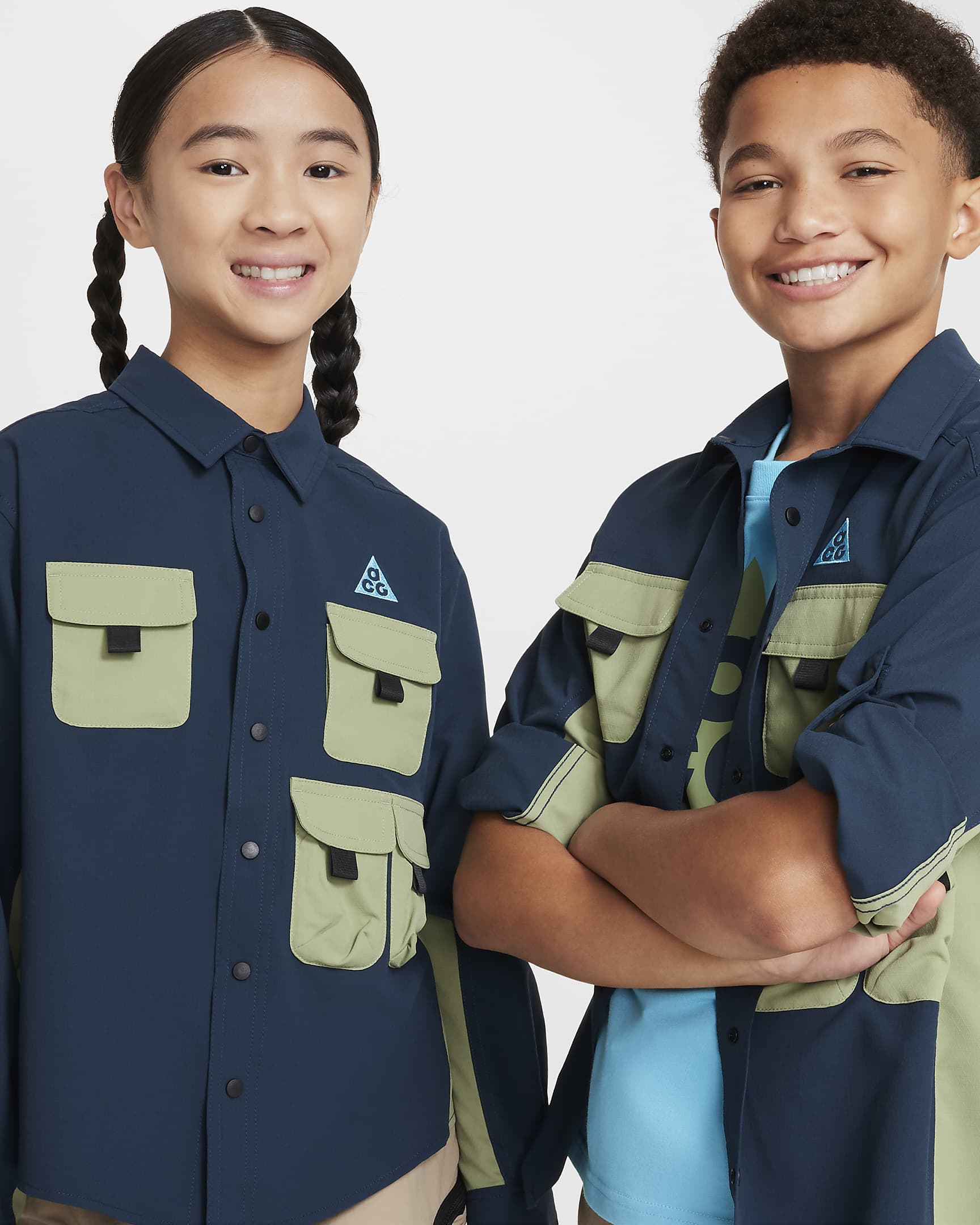 Image of Юношески  Суитшърт NIKE K ACG DF UV DEV TRAIL TOP - Ballistic-sport