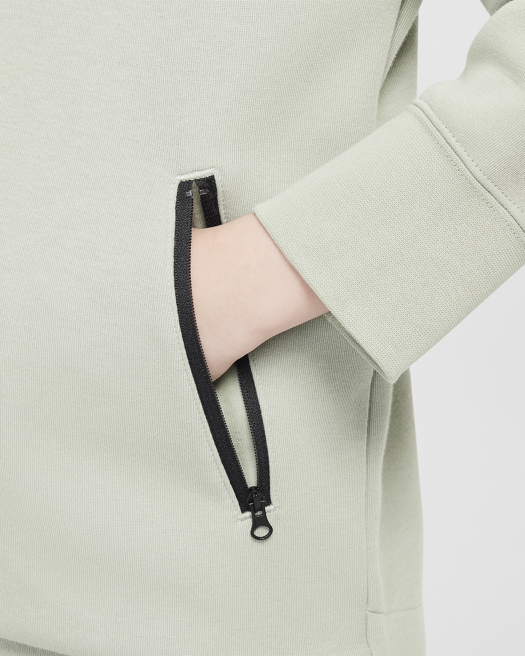 Image of Юношески Суитшърт NIKE G NSW TCH FLC HD FZ LS