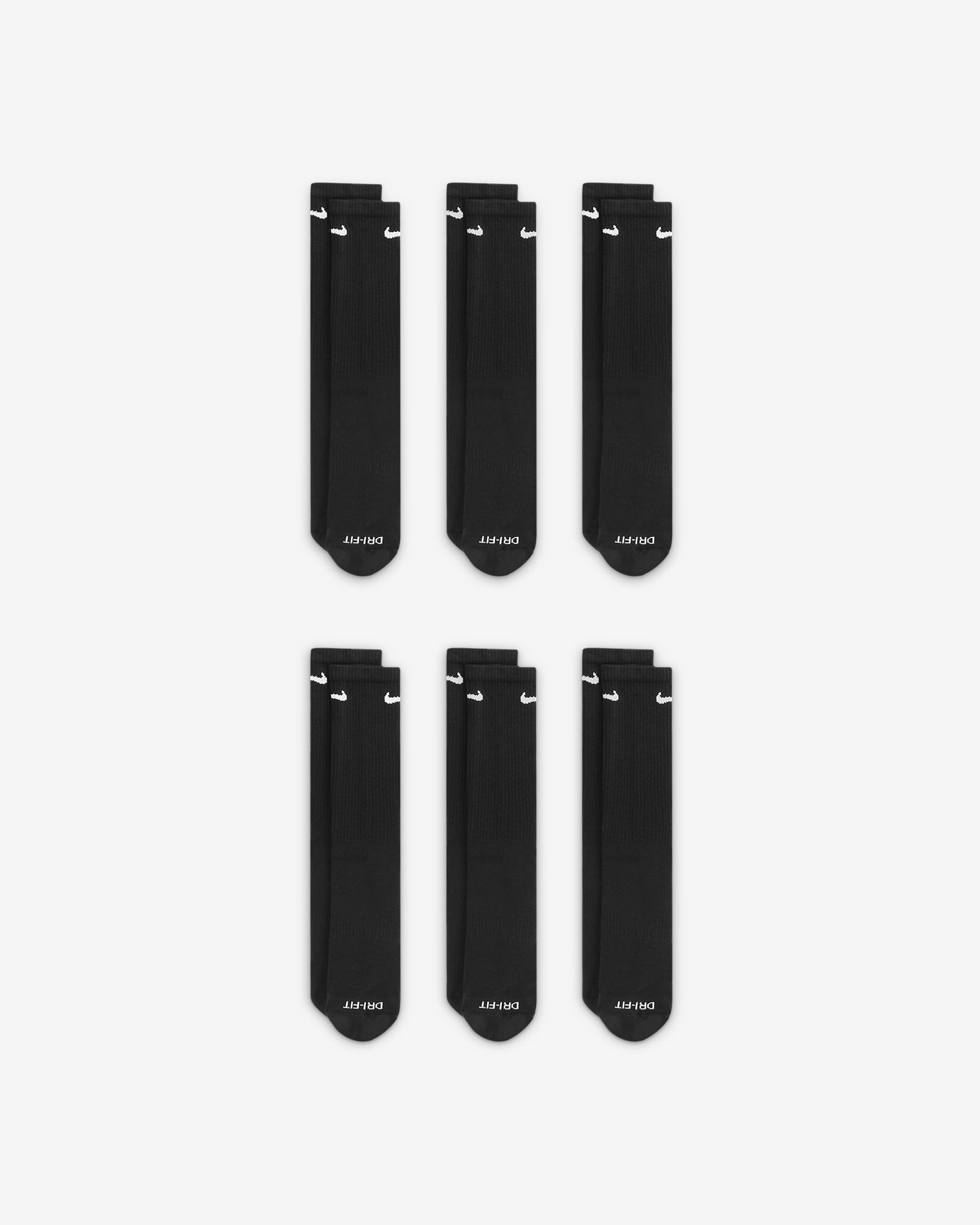 Image of Мъжки Чорапи NIKE U NK EVERYDAY PLUS CUSH CREW 6PR - 132 - Ballistic-sport