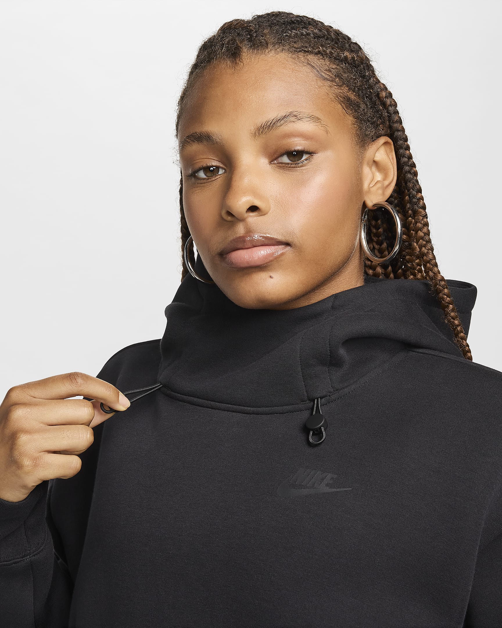 Дамски Суитшърт NIKE W NSW TCH FLC OS HDY - Ballistic-spor