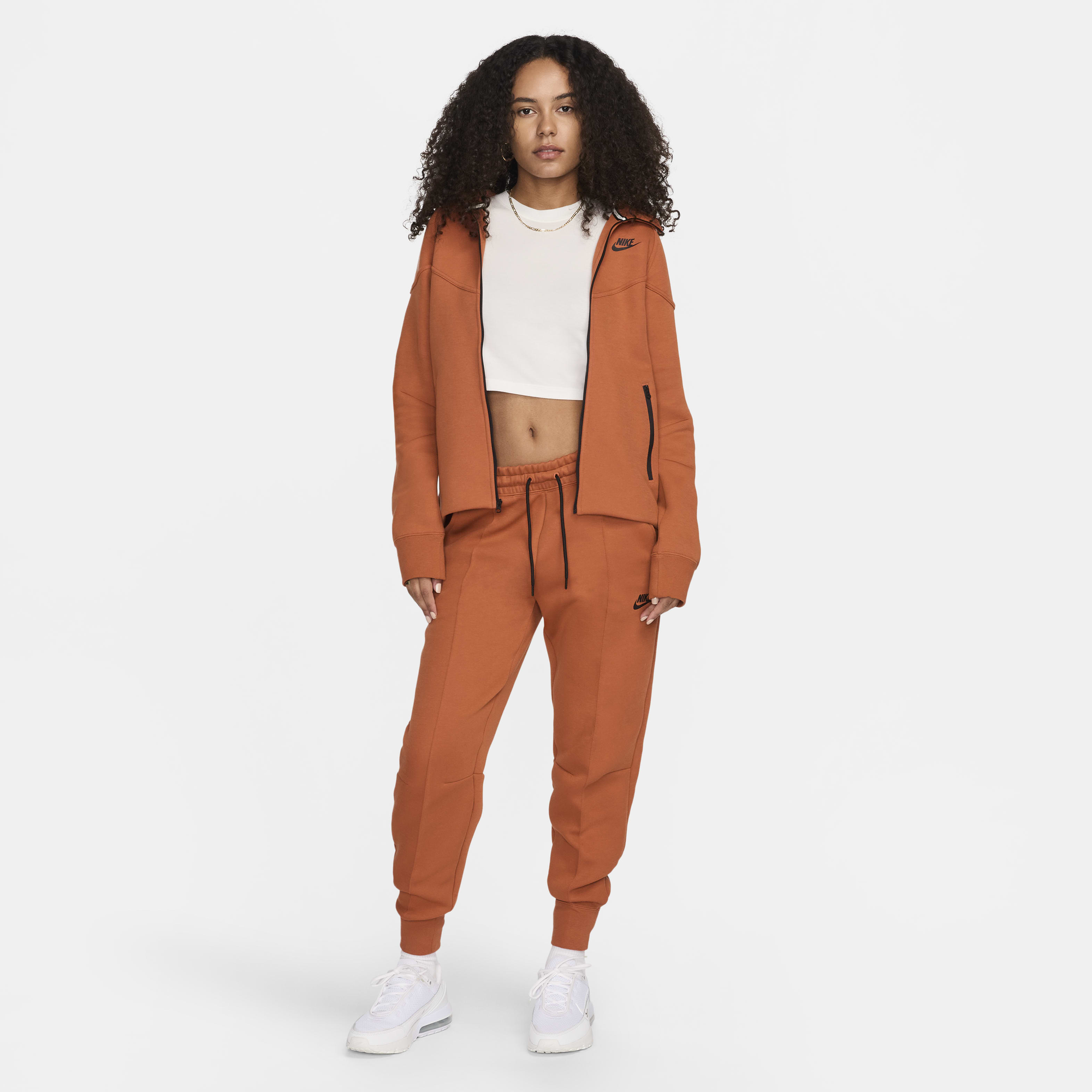 Image of Дамски Суитшърт NIKE W NSW TCH FLC WR FZ HDY - Ballistic-sport