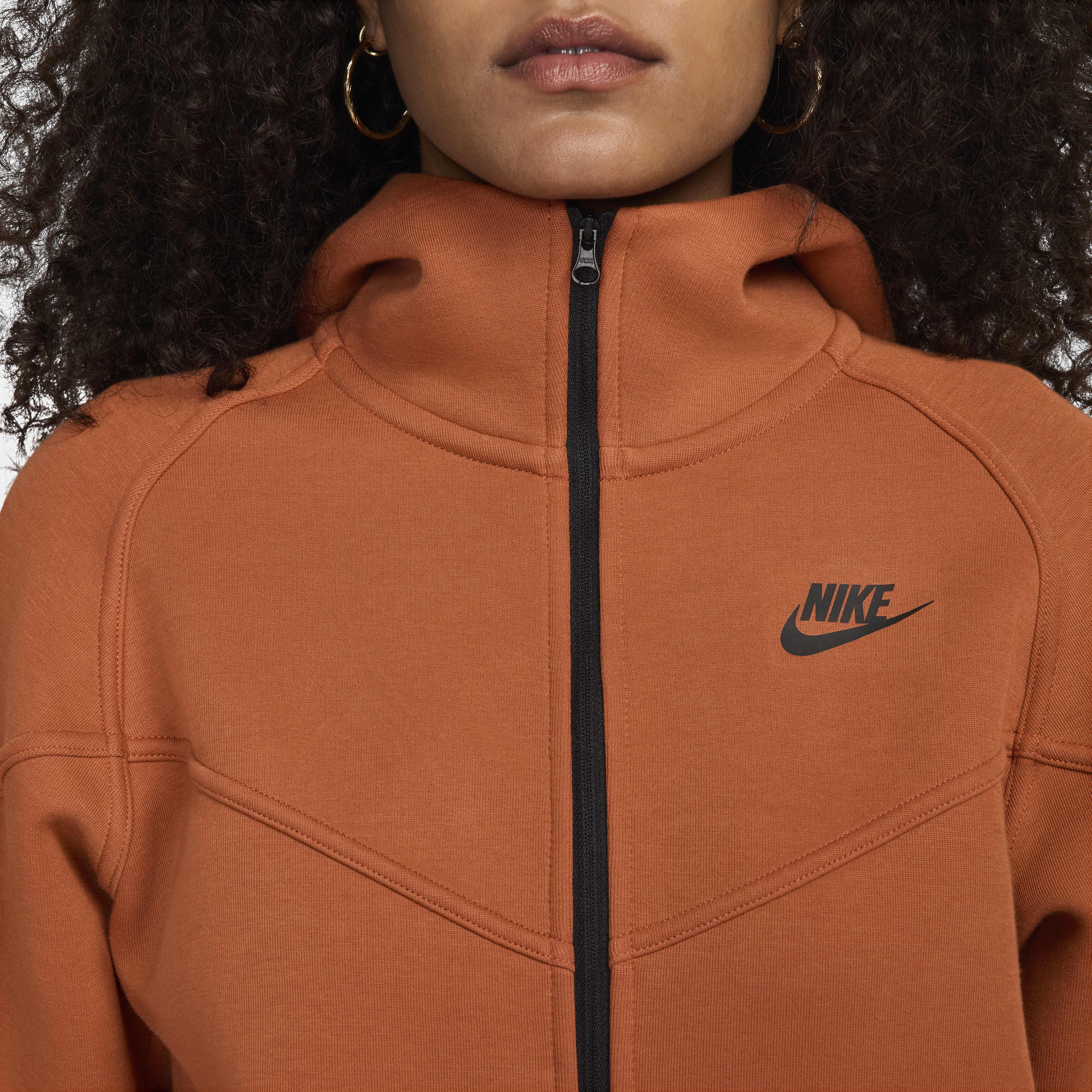 Image of Дамски Суитшърт NIKE W NSW TCH FLC WR FZ HDY - Ballistic-sport