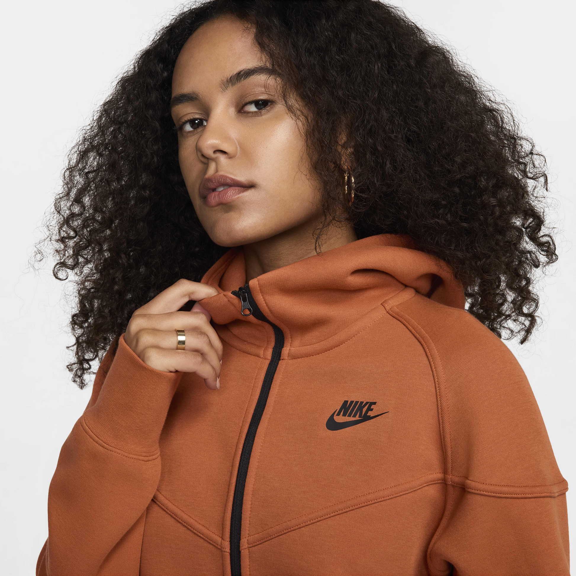 Дамски Суитшърт NIKE W NSW TCH FLC WR FZ HDY - Ballistic-sport
