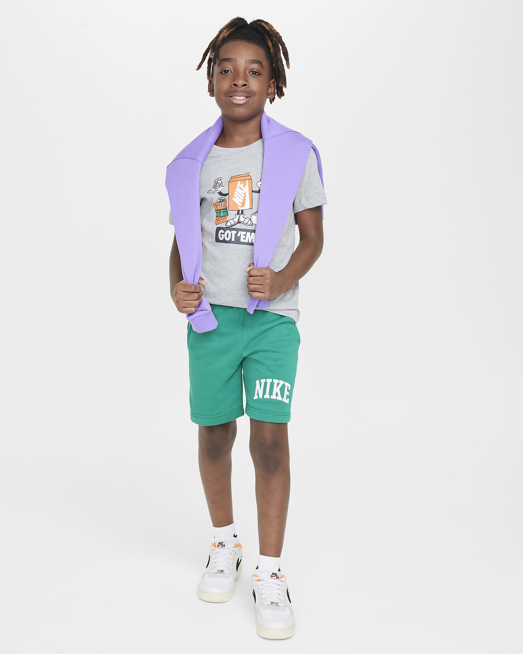 Image of Юнoшеска Тениска NIKE K NSW TEE BOXY GOT EM - Ballistic-sport