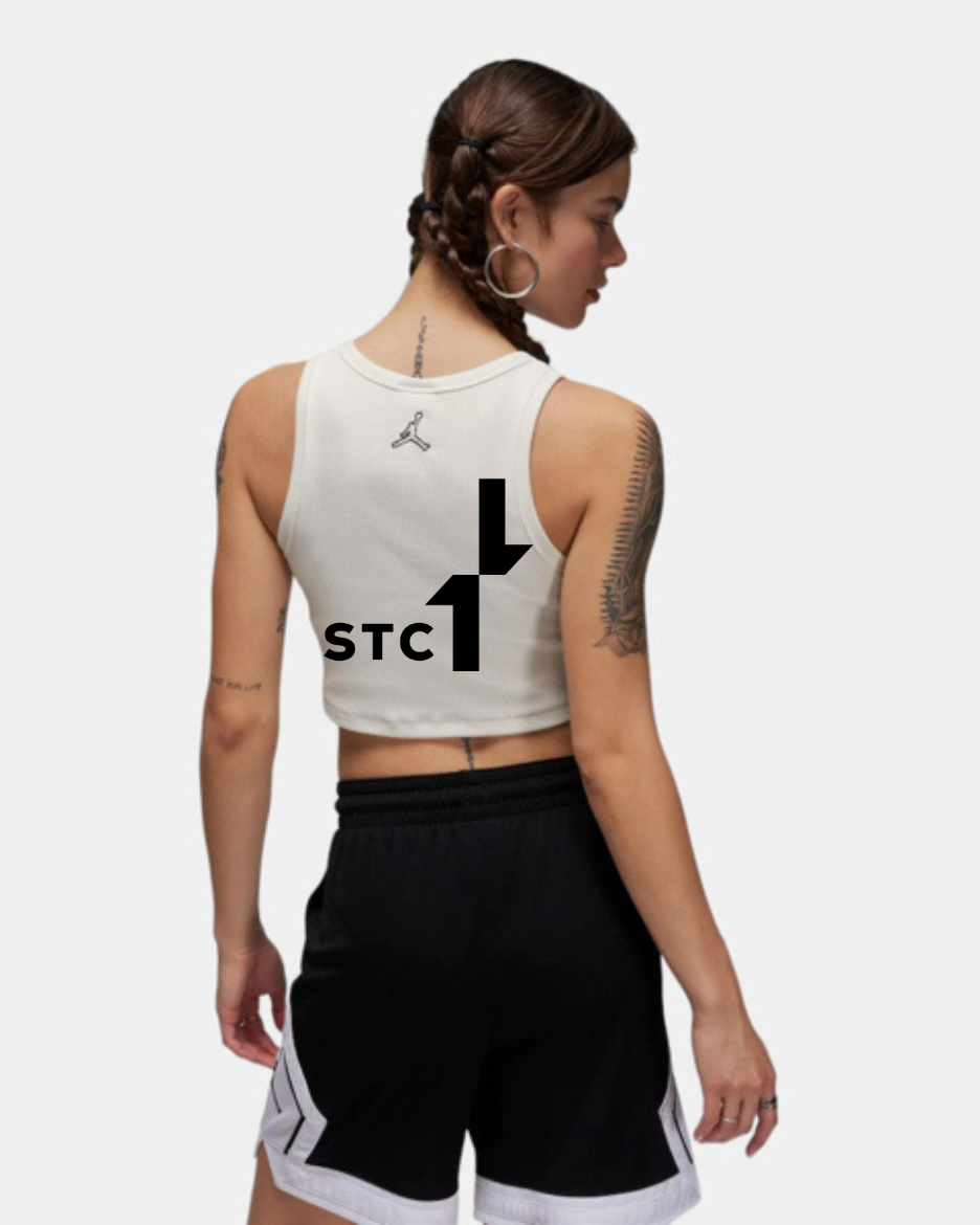 Дамски потник NIKE W J TANK CORE, Балистик, кремав цвят