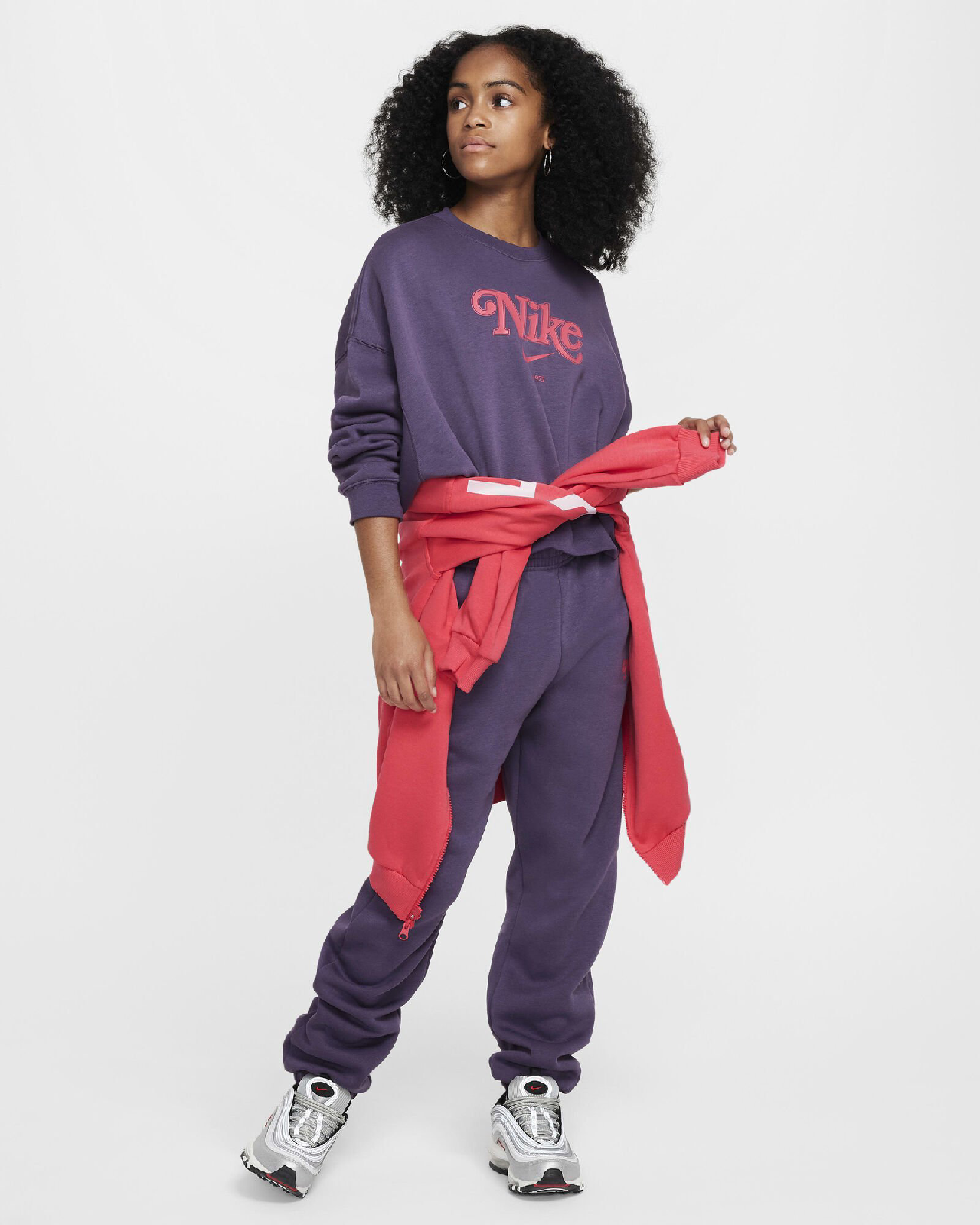 Image of Юношески Суитшърт NIKE G NSW TREND FLC CRP CREW - Ballistic-sport