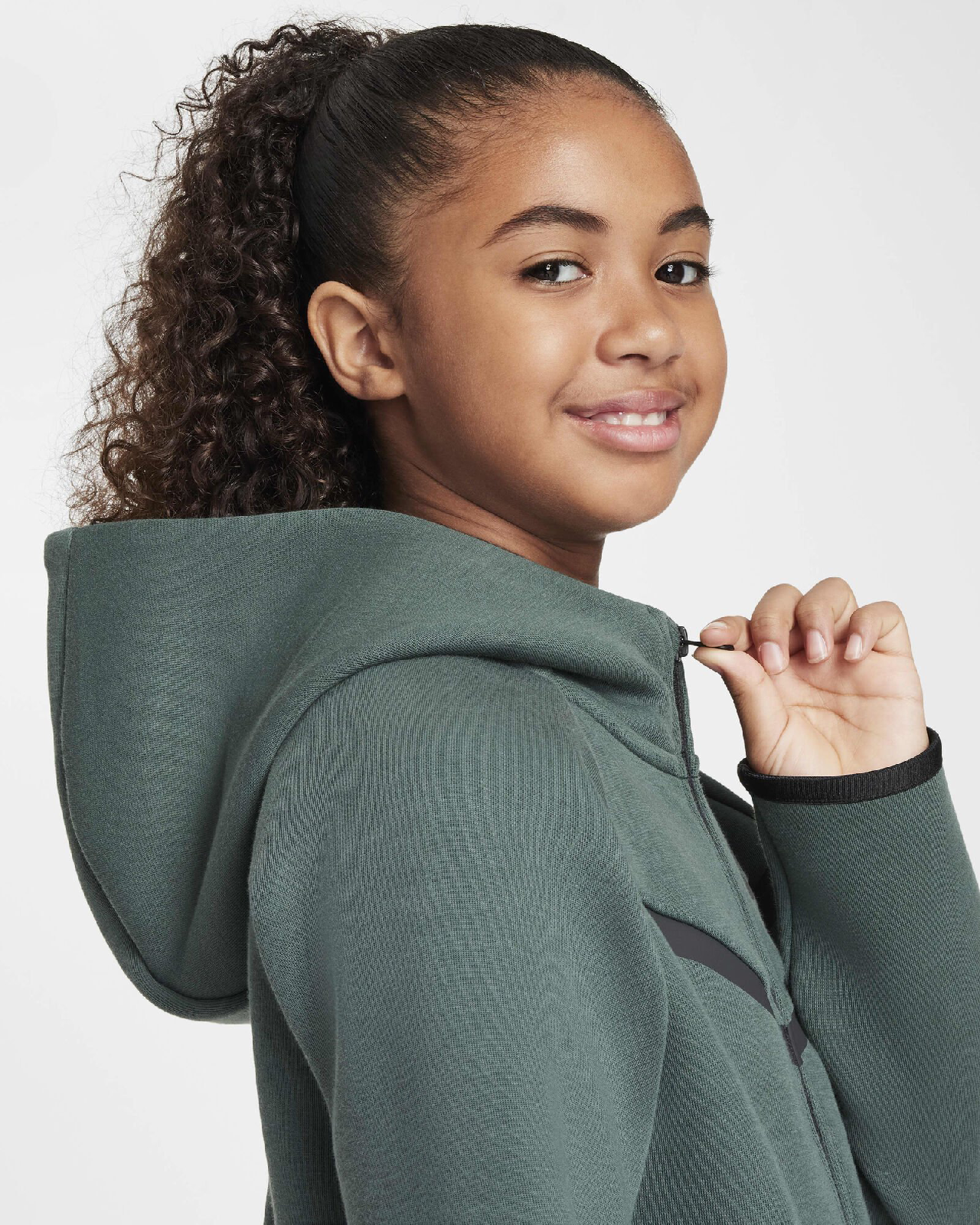 Image of Юношески Суитшърт NIKE G NSW TCH FLC HD FZ LS - PD - Ballistic-sport