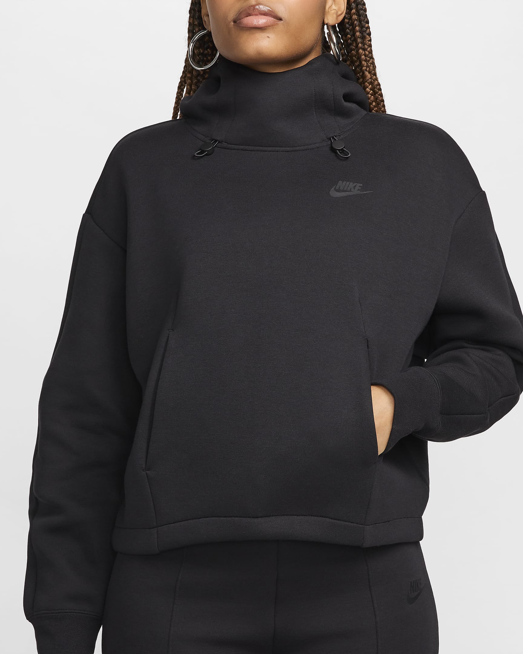 Дамски Суитшърт NIKE W NSW TCH FLC OS HDY - Ballistic-spor