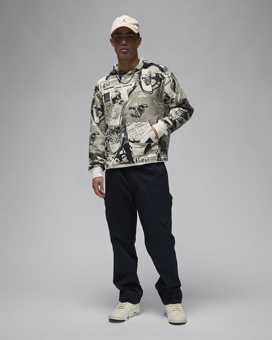 Image of Мъжки Суитшърт NIKE M J BRKLN AOP FLC PO - Ballistic-sport